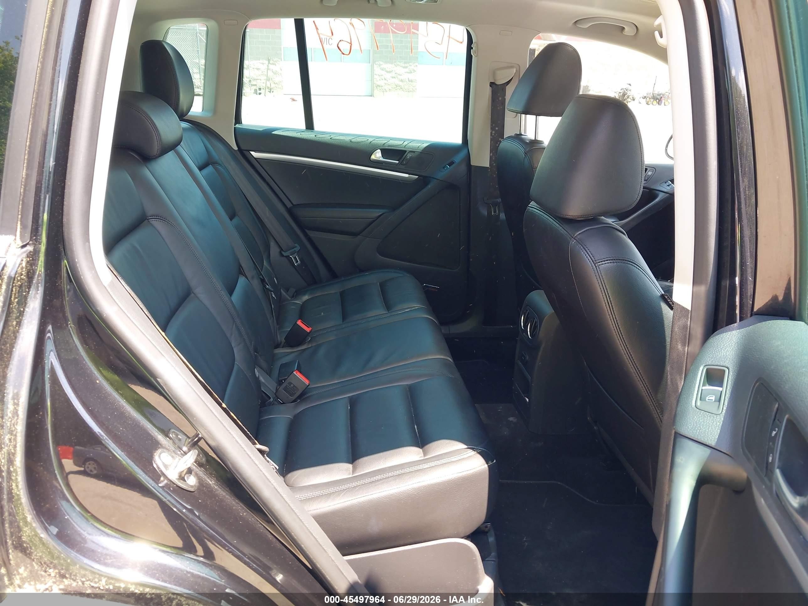 2012 Volkswagen Tiguan Sel Black vin: WVGBV7AX2CW591895