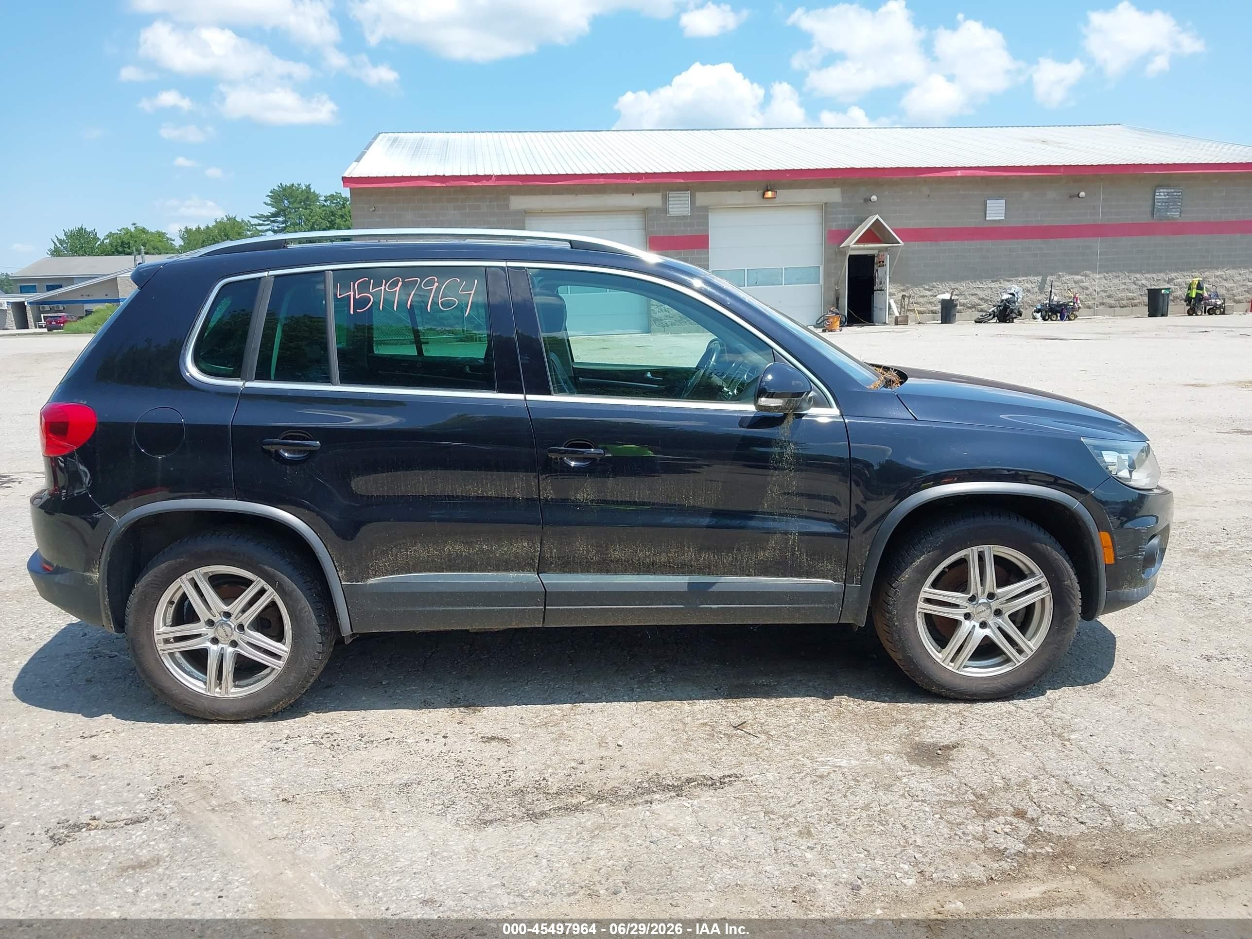 2012 Volkswagen Tiguan Sel Black vin: WVGBV7AX2CW591895