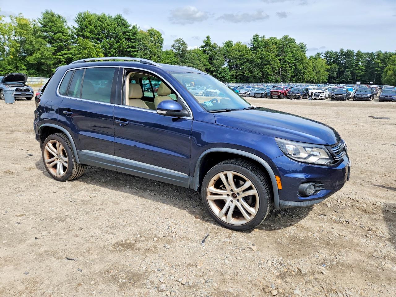 2012 Volkswagen Tiguan S Blue vin: WVGBV7AX2CW607755