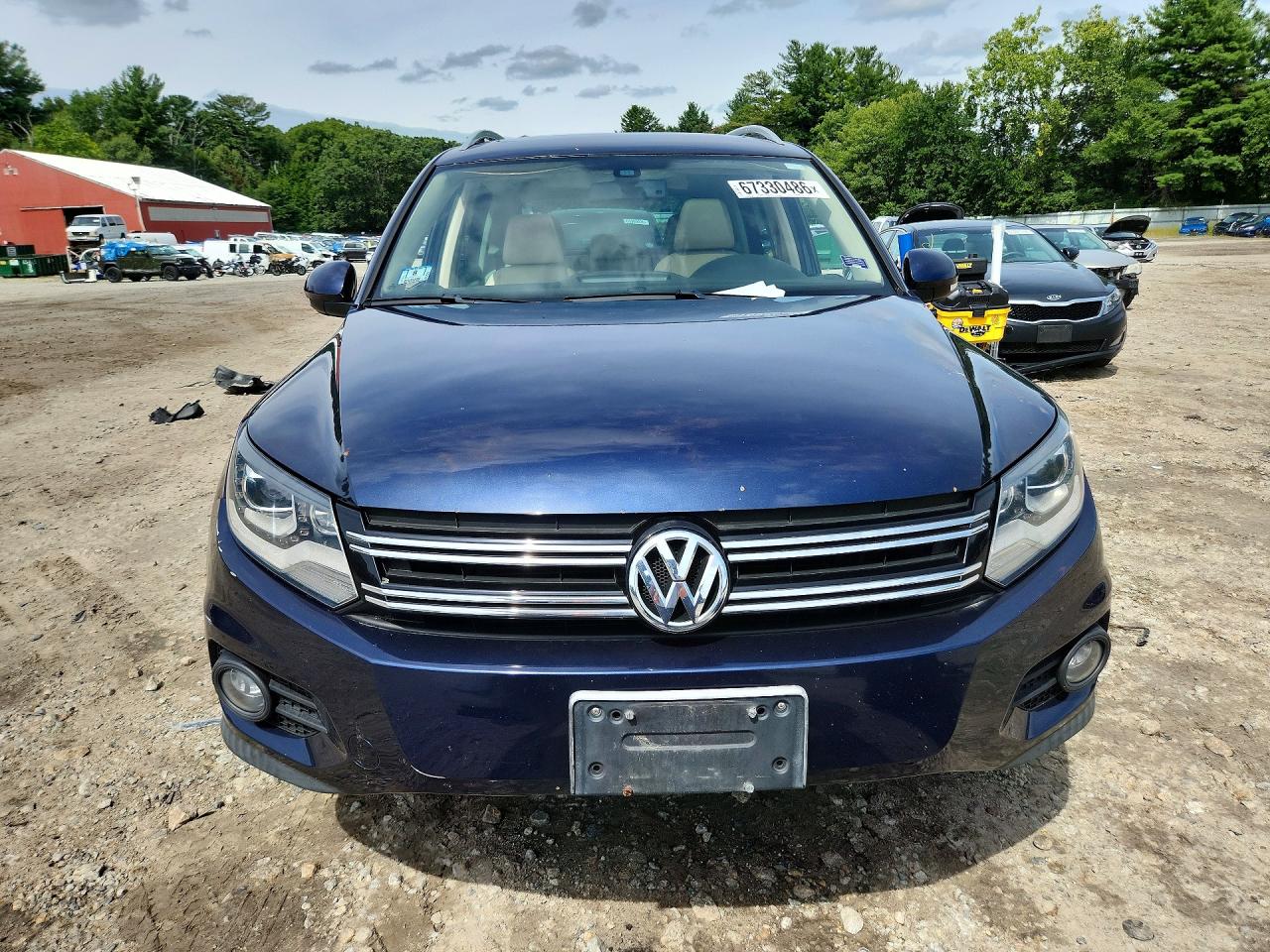 2012 Volkswagen Tiguan S Blue vin: WVGBV7AX2CW607755
