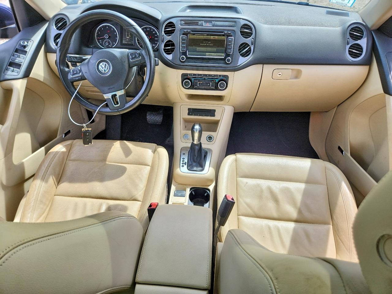 2012 Volkswagen Tiguan S Blue vin: WVGBV7AX2CW607755