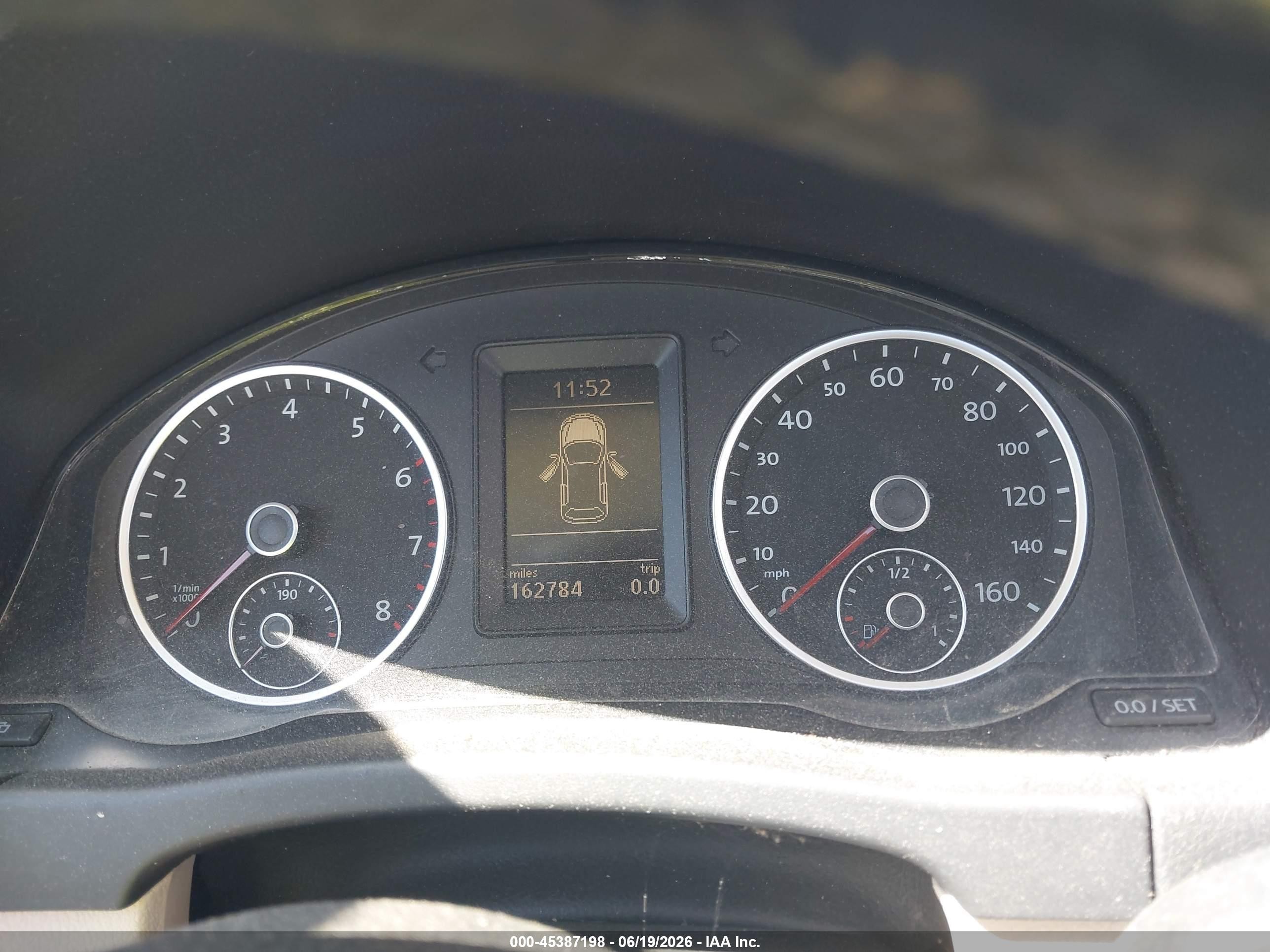 2012 Volkswagen Tiguan Se Black vin: WVGBV7AX2CW609358