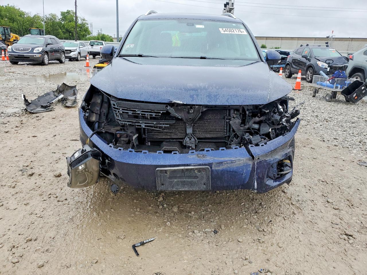 2013 Volkswagen Tiguan S Blue vin: WVGBV7AX2DW541192
