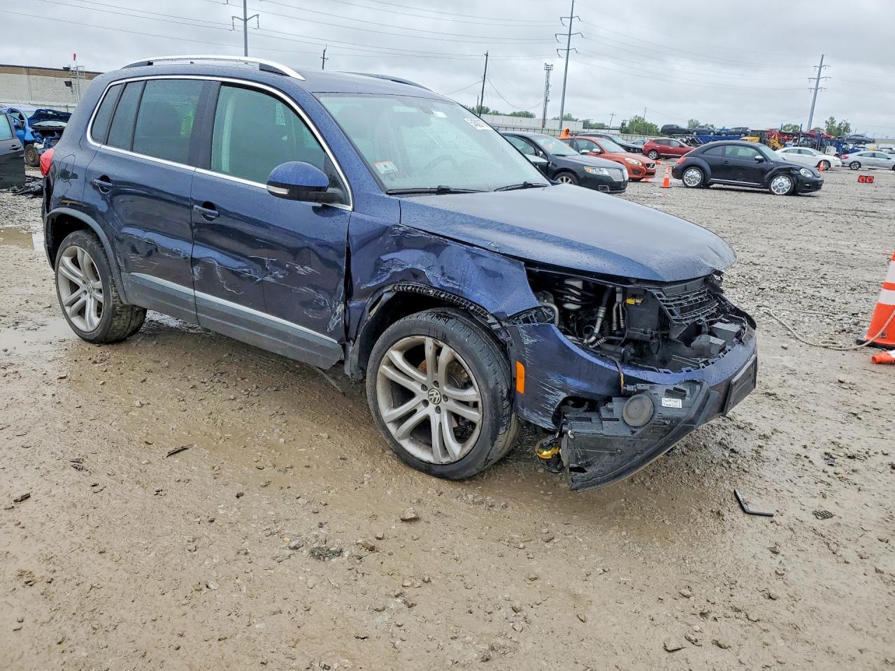 2013 Volkswagen Tiguan S Blue vin: WVGBV7AX2DW541192