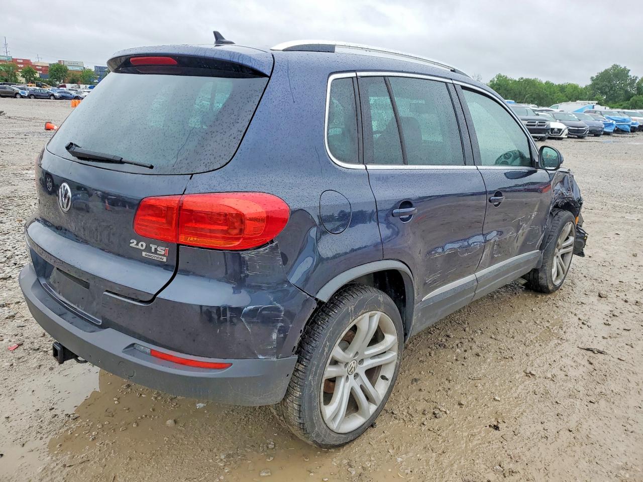 2013 Volkswagen Tiguan S Blue vin: WVGBV7AX2DW541192