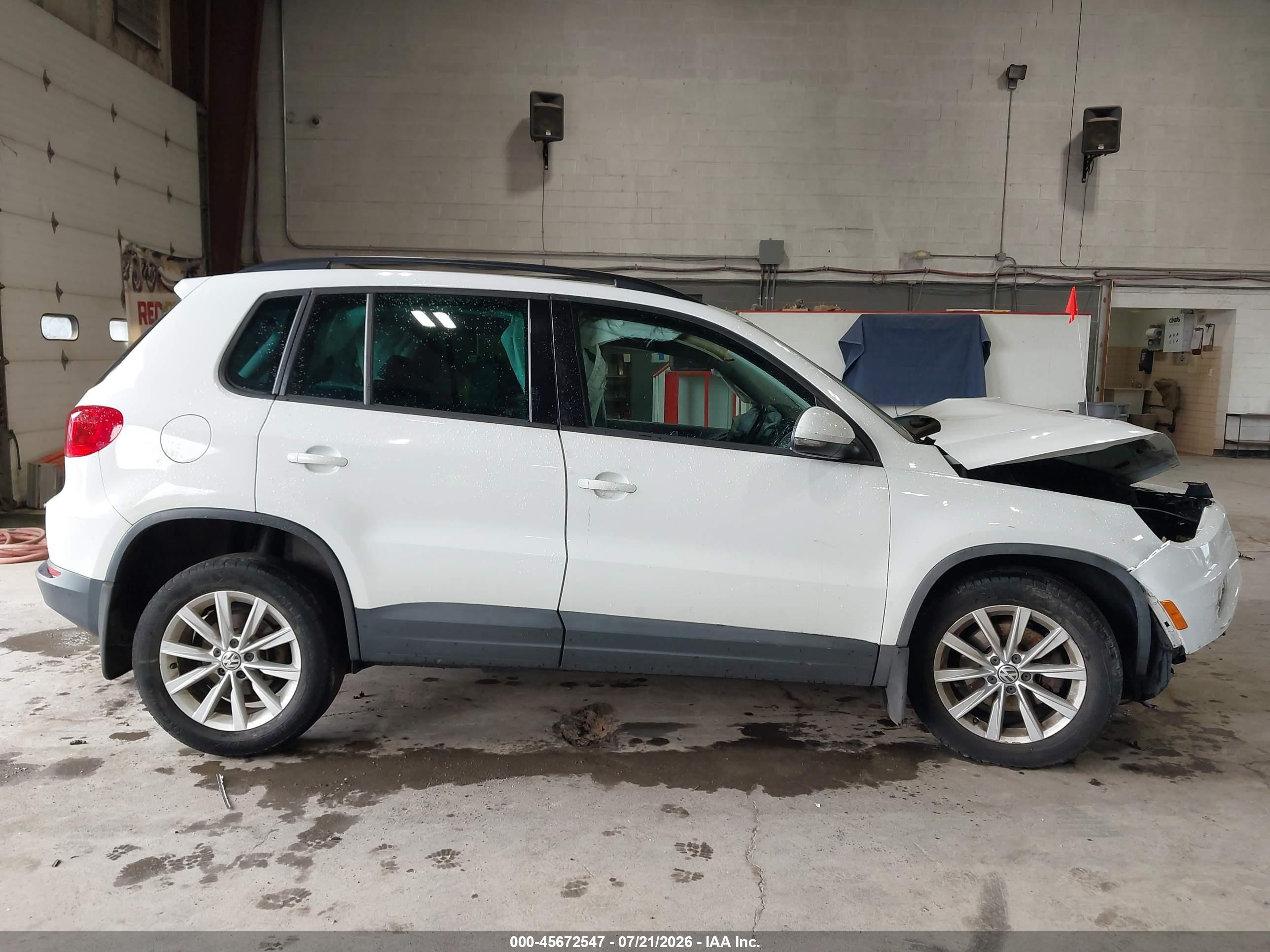 2015 Volkswagen Tiguan Se White vin: WVGBV7AX2FW510723