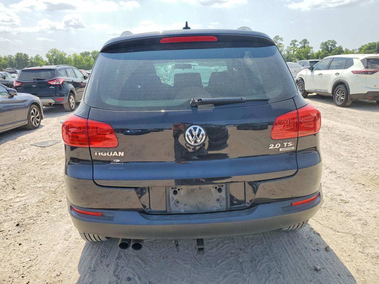 2015 Volkswagen Tiguan S Black vin: WVGBV7AX2FW553488