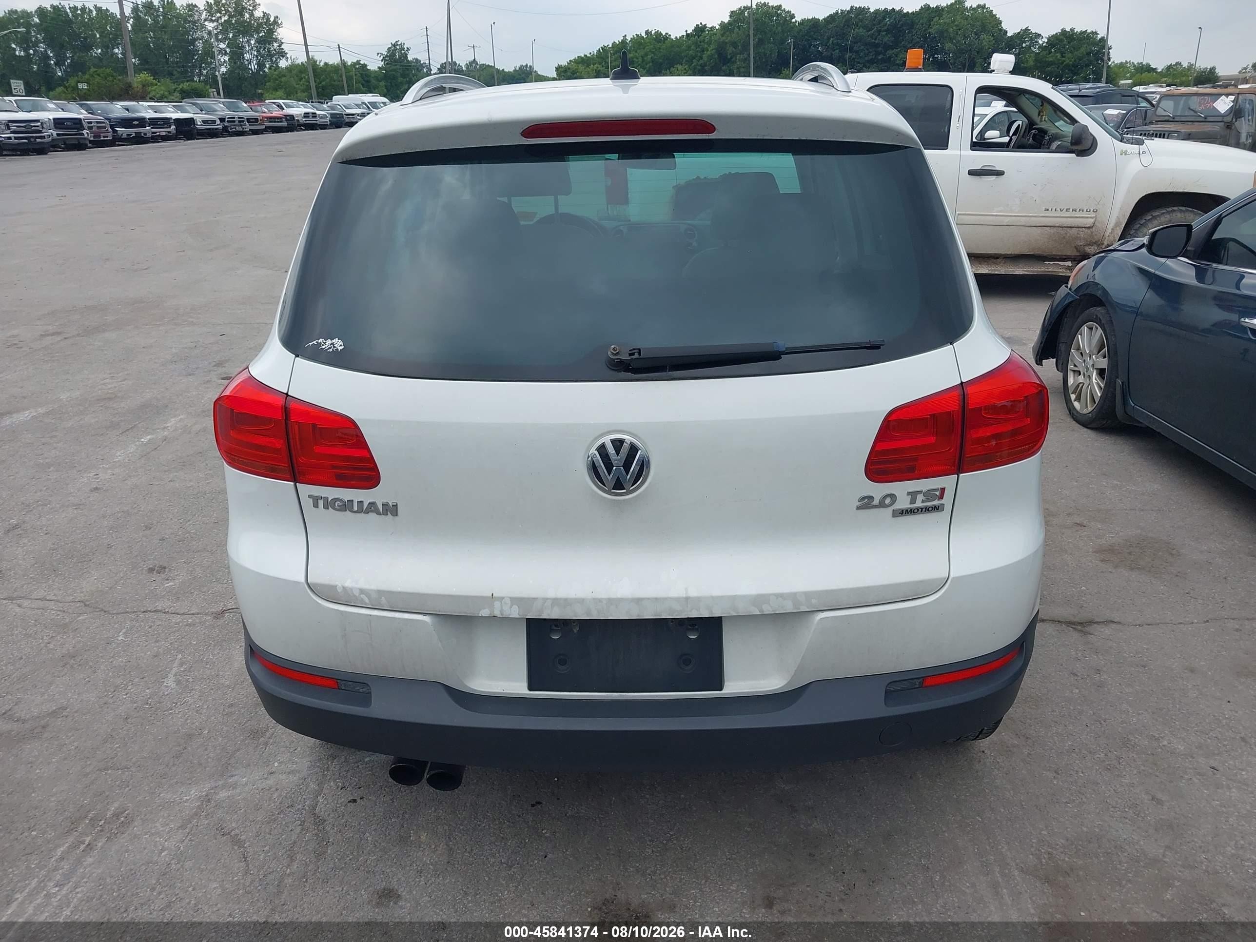 2015 Volkswagen Tiguan Se Белый vin: WVGBV7AX2FW588337