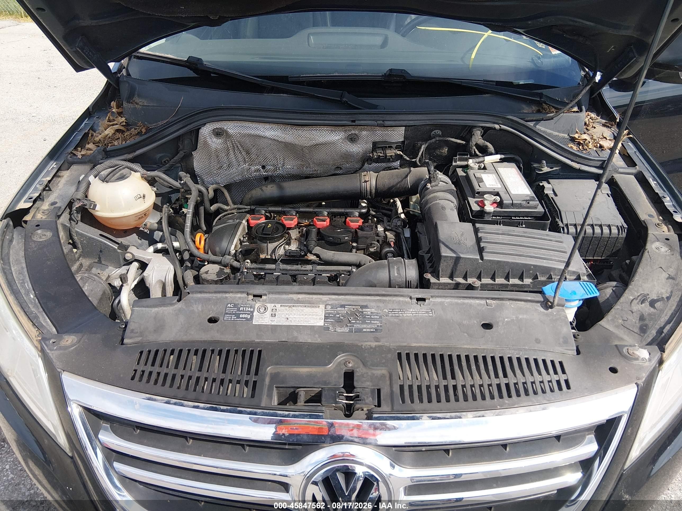 2010 Volkswagen Tiguan Se Black vin: WVGBV7AX3AW501053