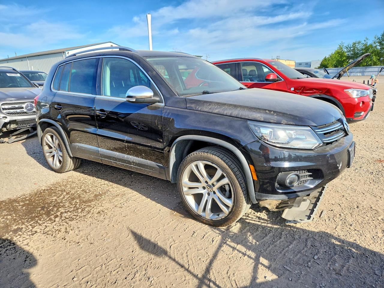 2012 Volkswagen Tiguan Black vin: WVGBV7AX3CW583921