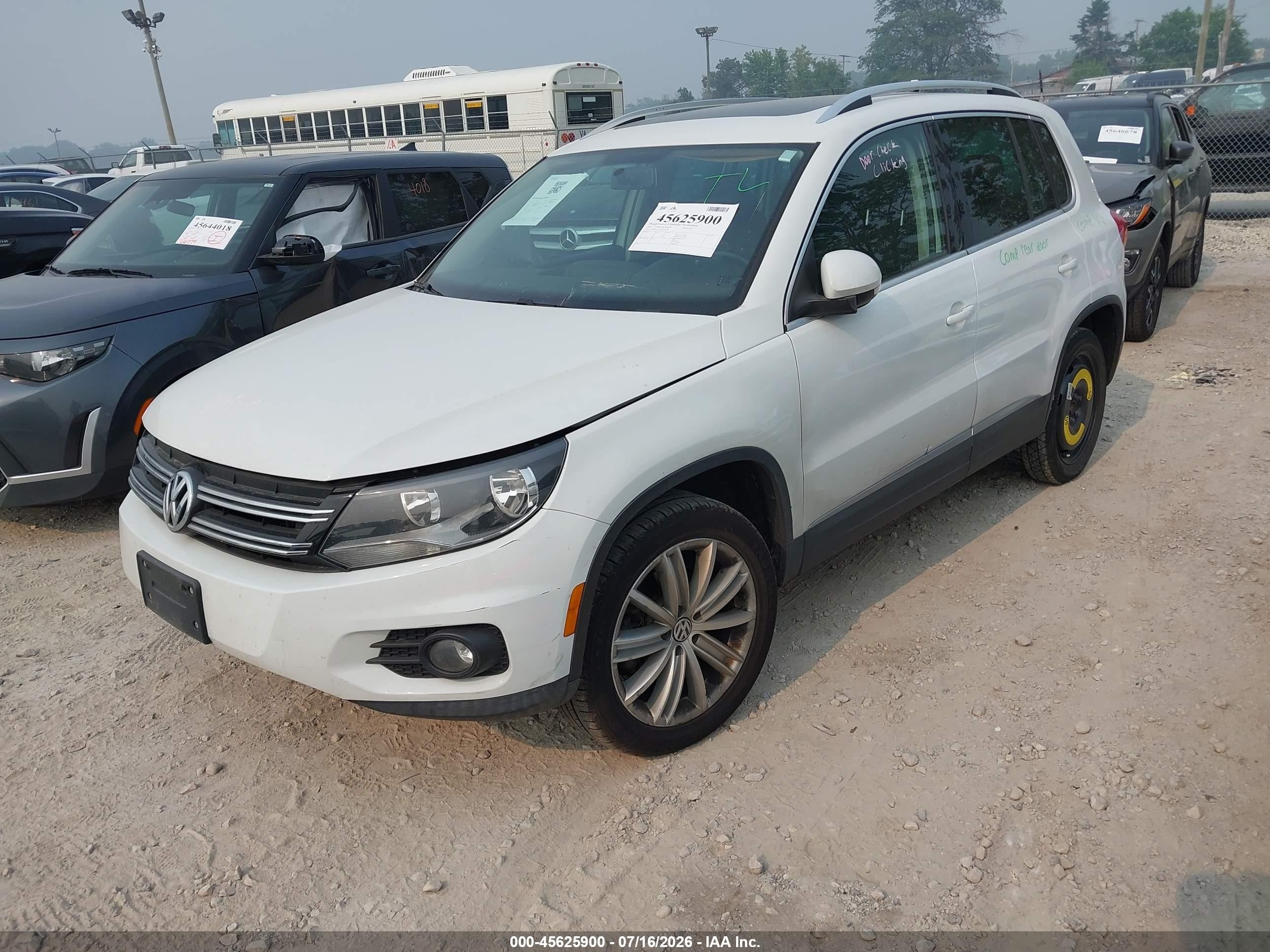 2015 Volkswagen Tiguan Sel White vin: WVGBV7AX3FW509788