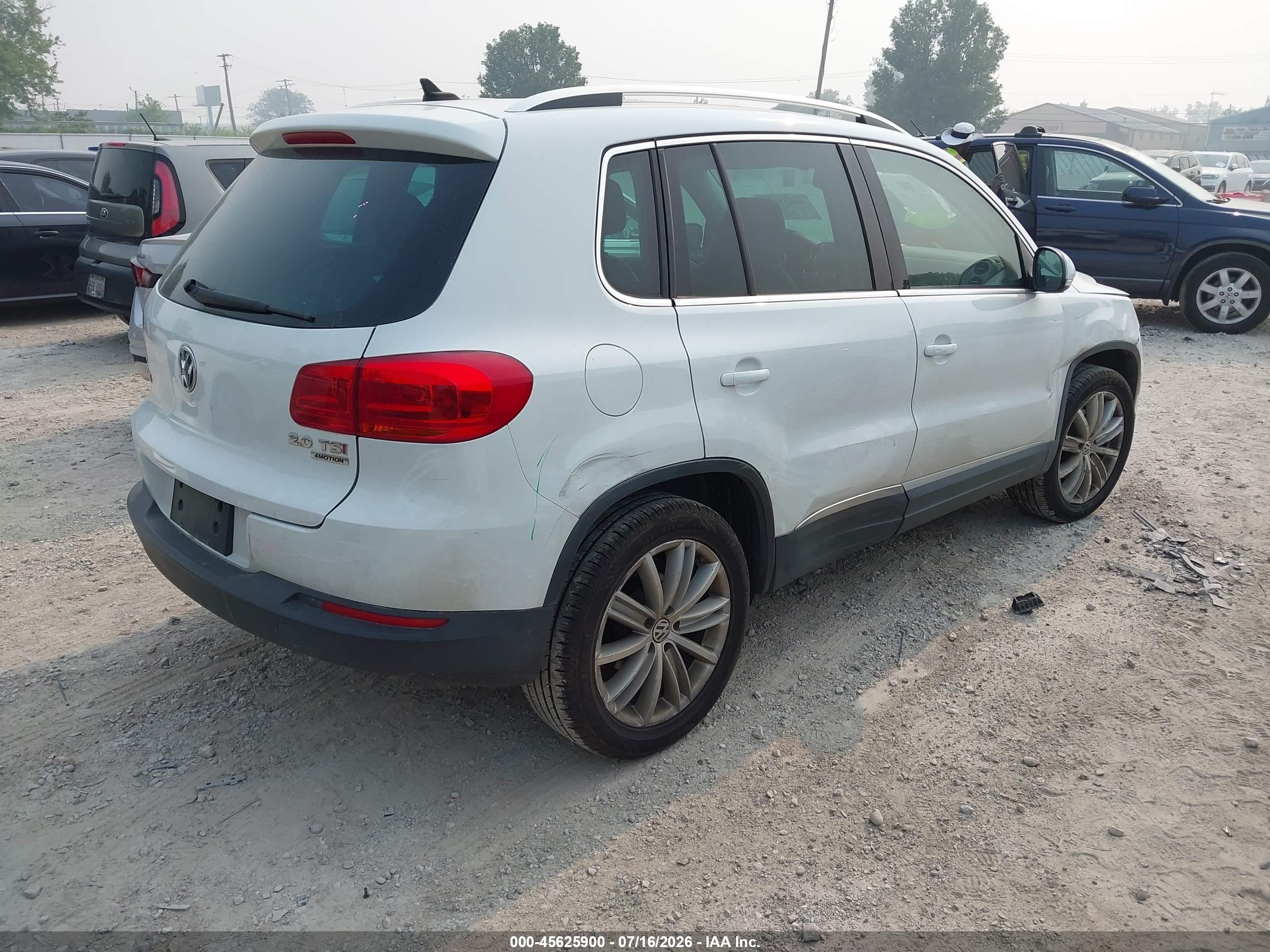 2015 Volkswagen Tiguan Sel White vin: WVGBV7AX3FW509788