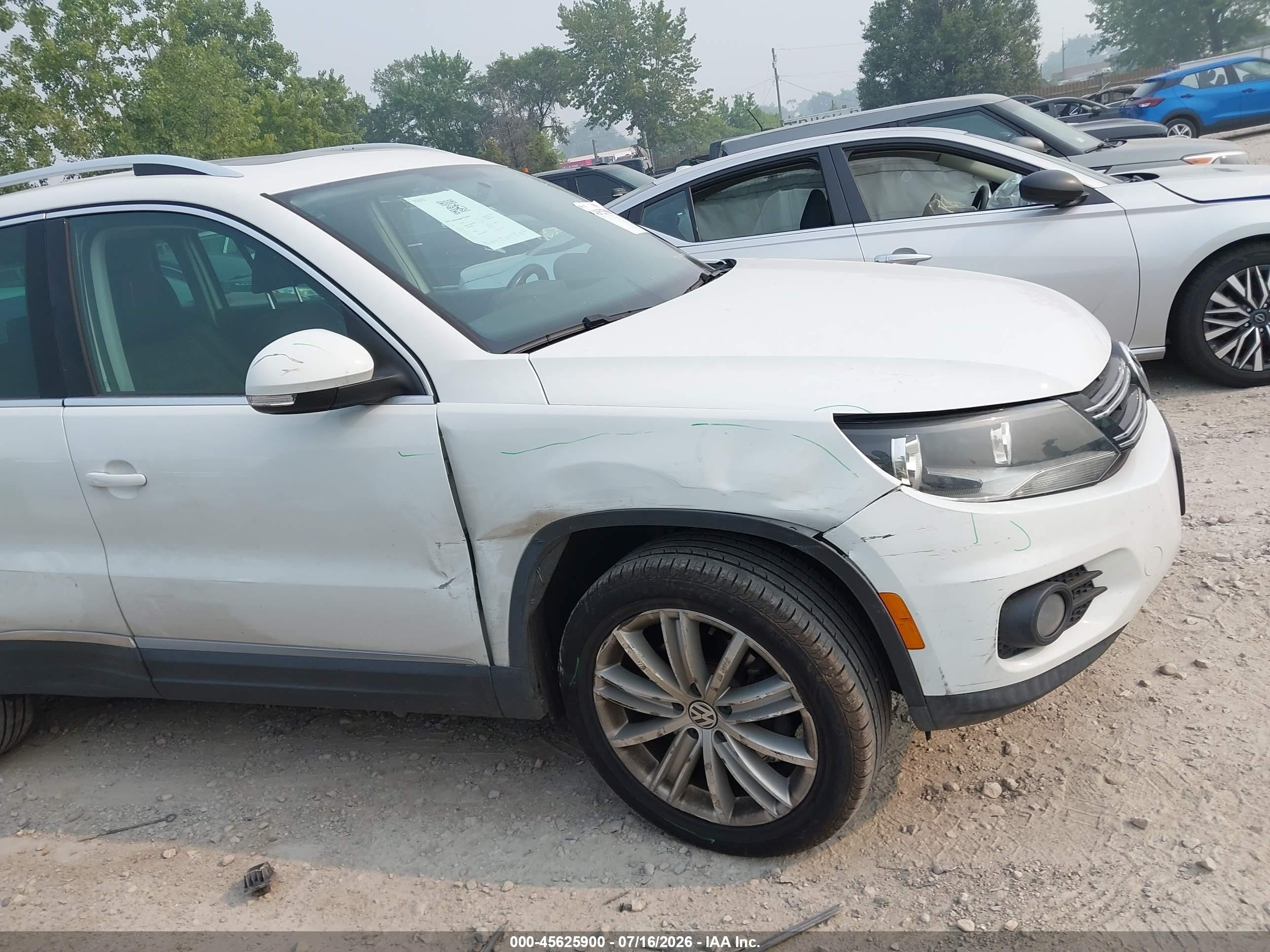 2015 Volkswagen Tiguan Sel White vin: WVGBV7AX3FW509788