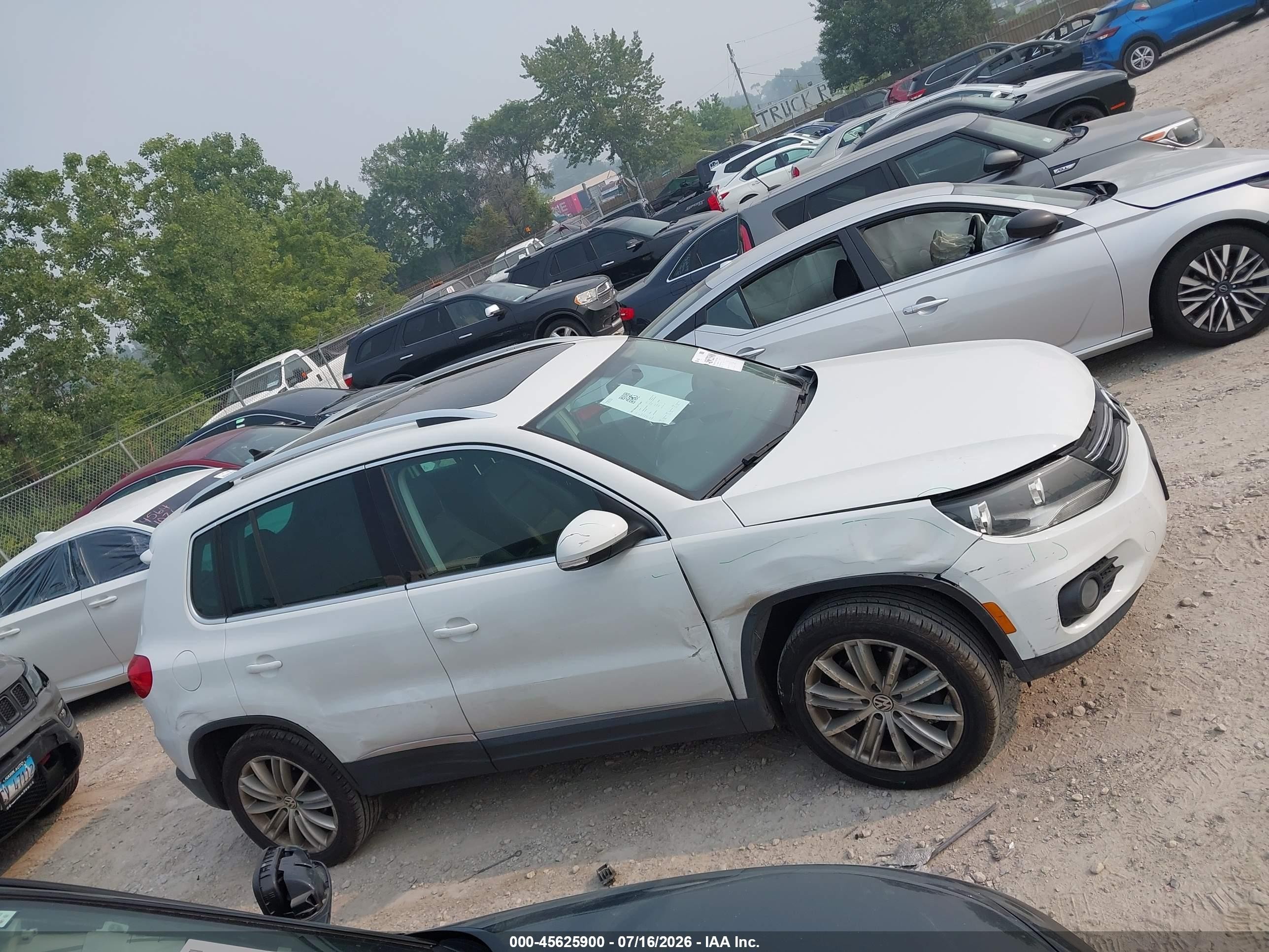 2015 Volkswagen Tiguan Sel White vin: WVGBV7AX3FW509788