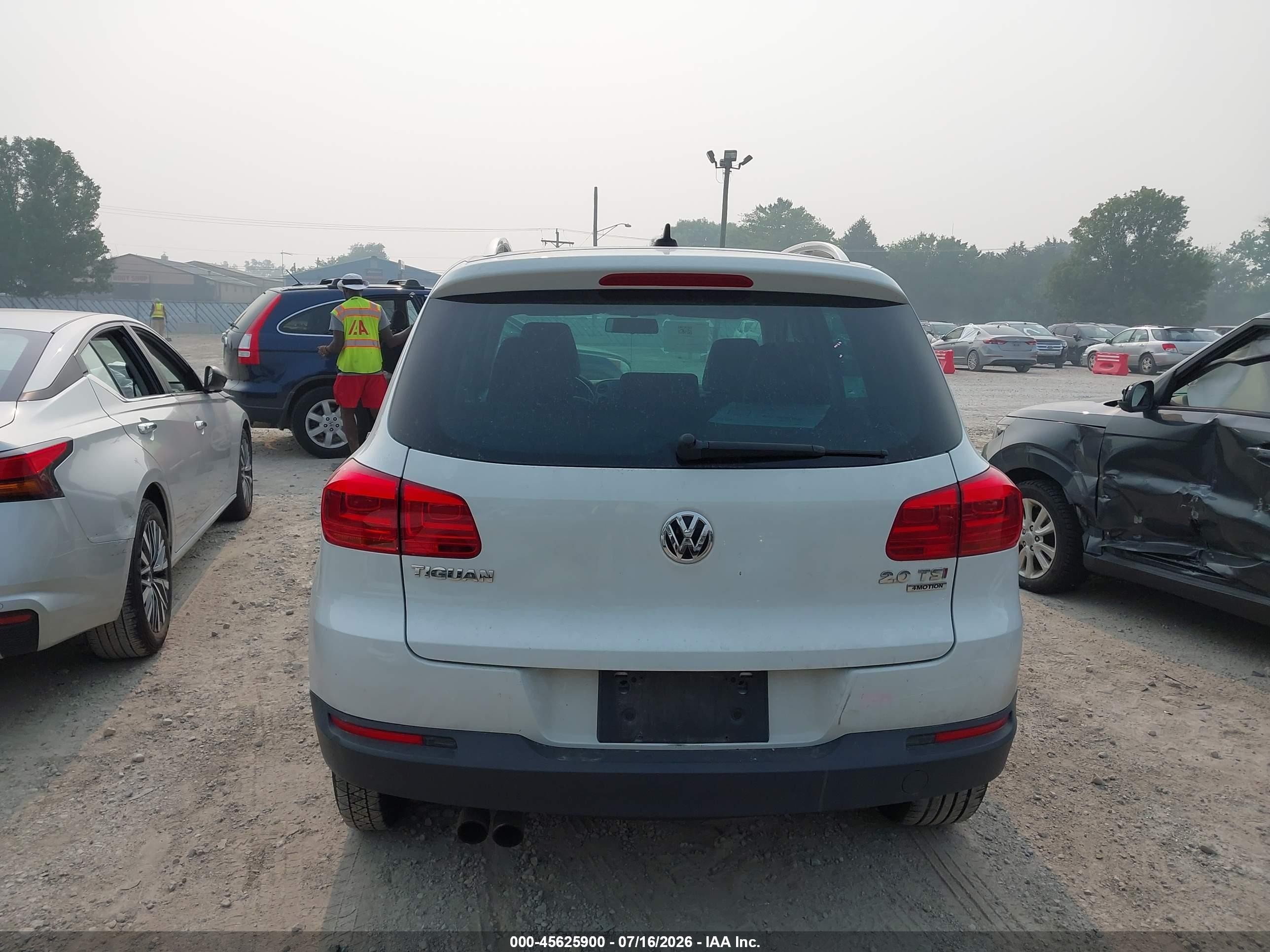 2015 Volkswagen Tiguan Sel White vin: WVGBV7AX3FW509788