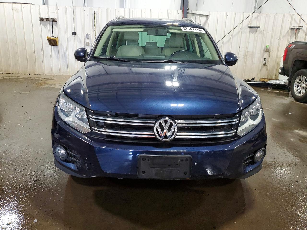 2015 Volkswagen Tiguan S Blue vin: WVGBV7AX3FW553533