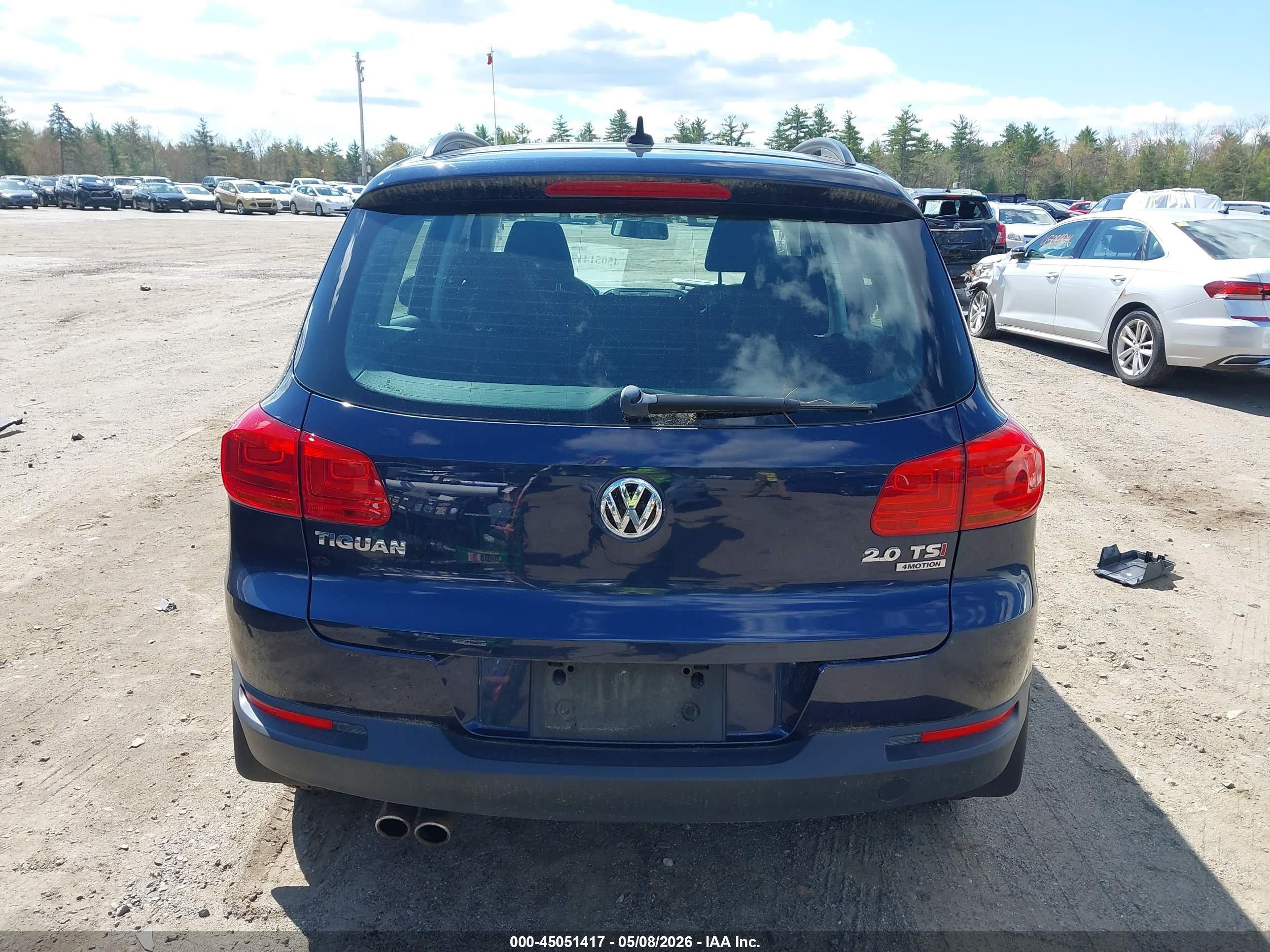 2015 Volkswagen Tiguan S Black vin: WVGBV7AX3FW574480