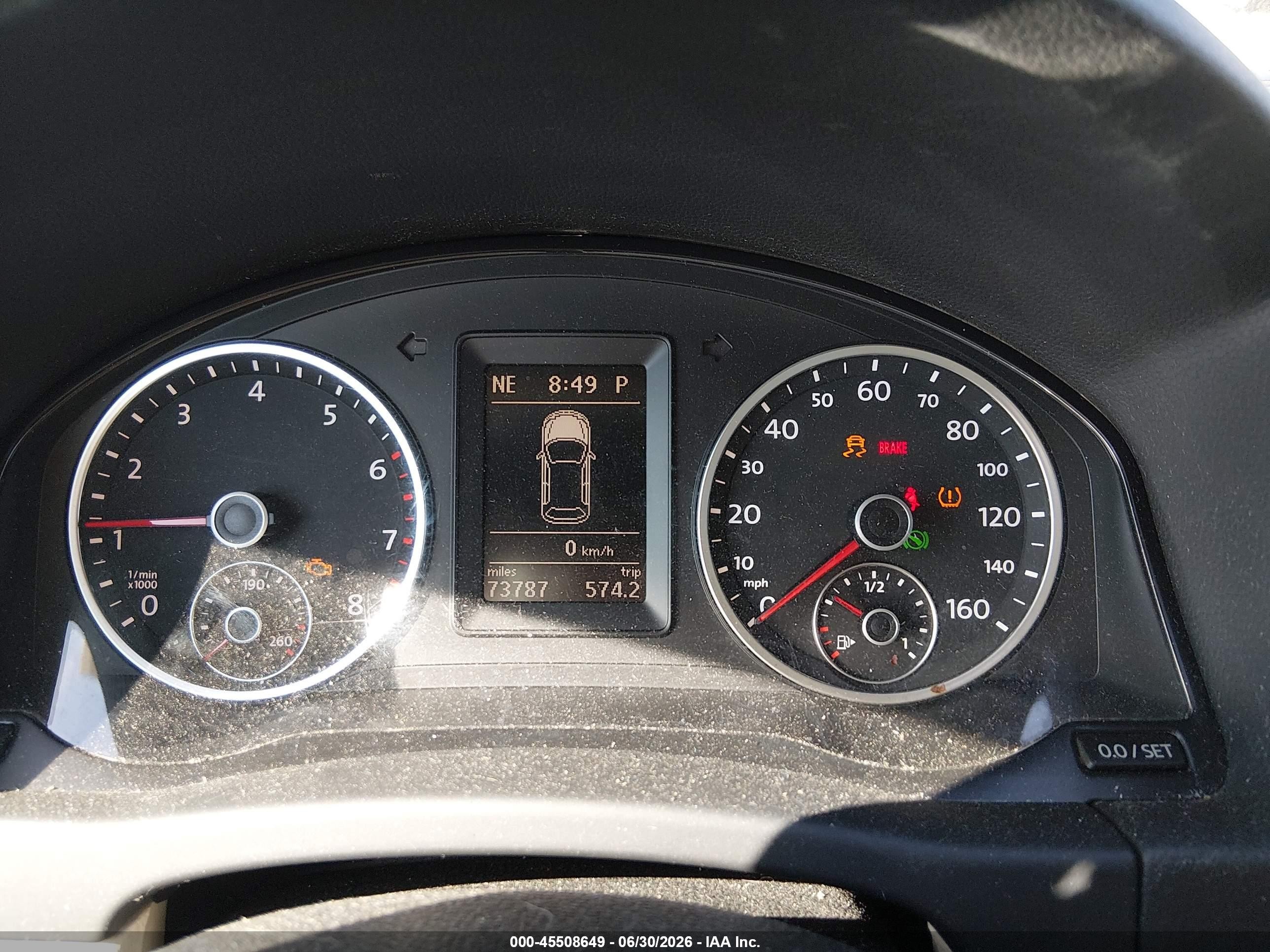 2011 Volkswagen Tiguan Se Blue vin: WVGBV7AX4BW000237