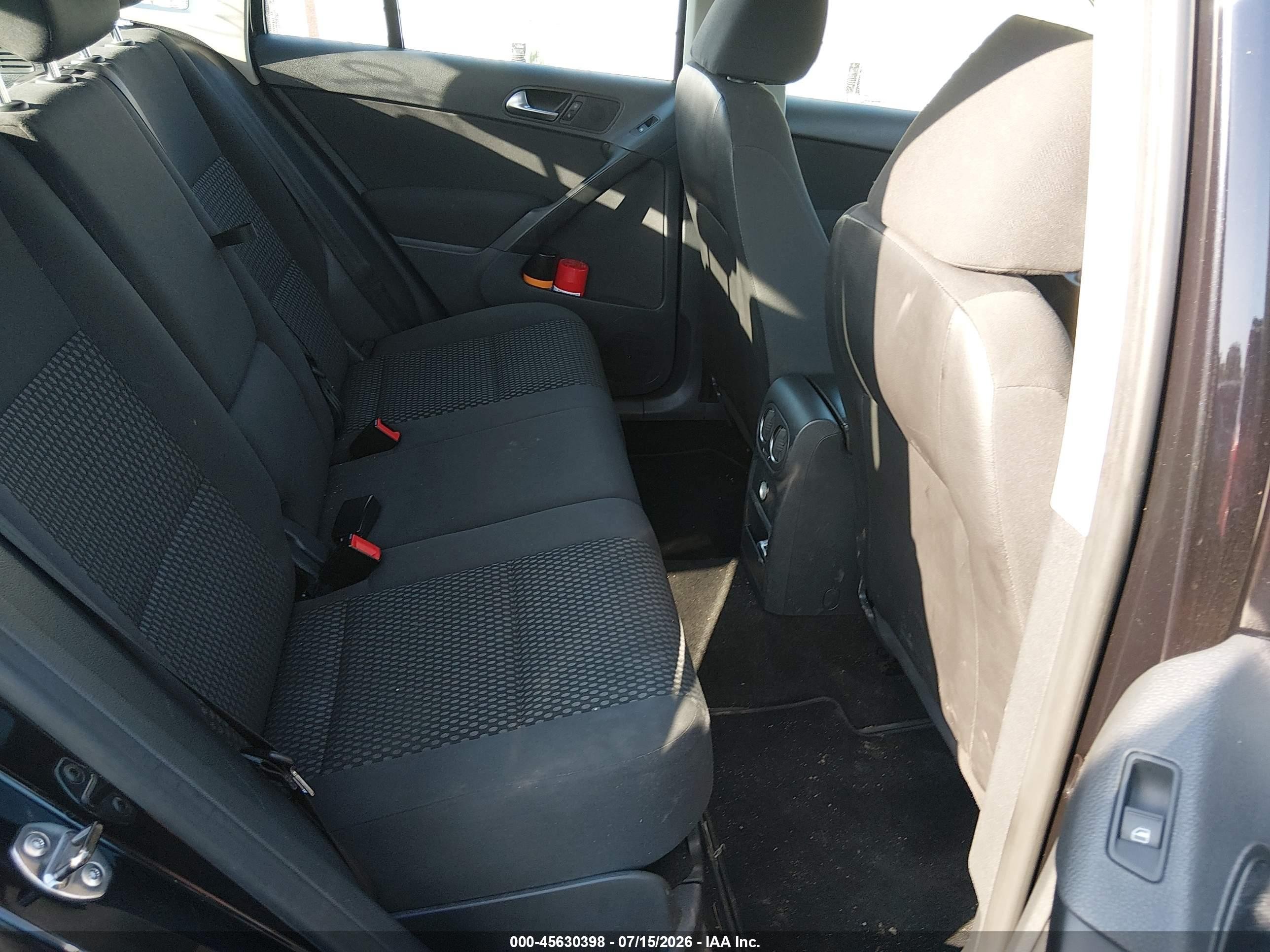 2011 Volkswagen Tiguan S Black vin: WVGBV7AX4BW519949