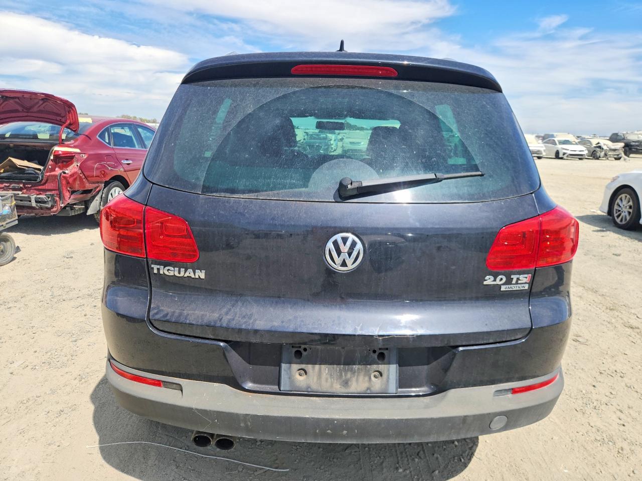 2012 Volkswagen Tiguan Черный vin: WVGBV7AX4CW518544