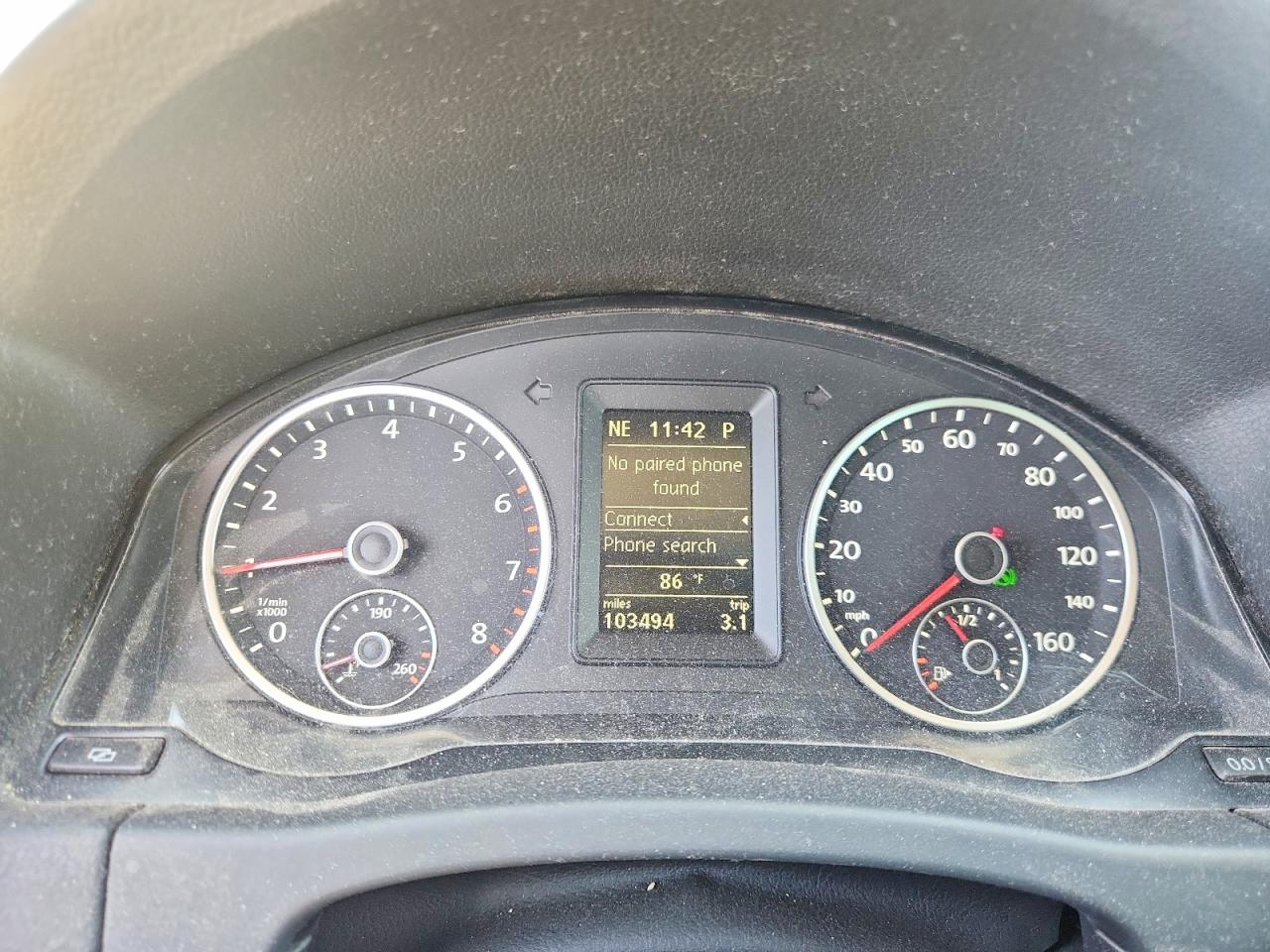 2012 Volkswagen Tiguan Черный vin: WVGBV7AX4CW518544