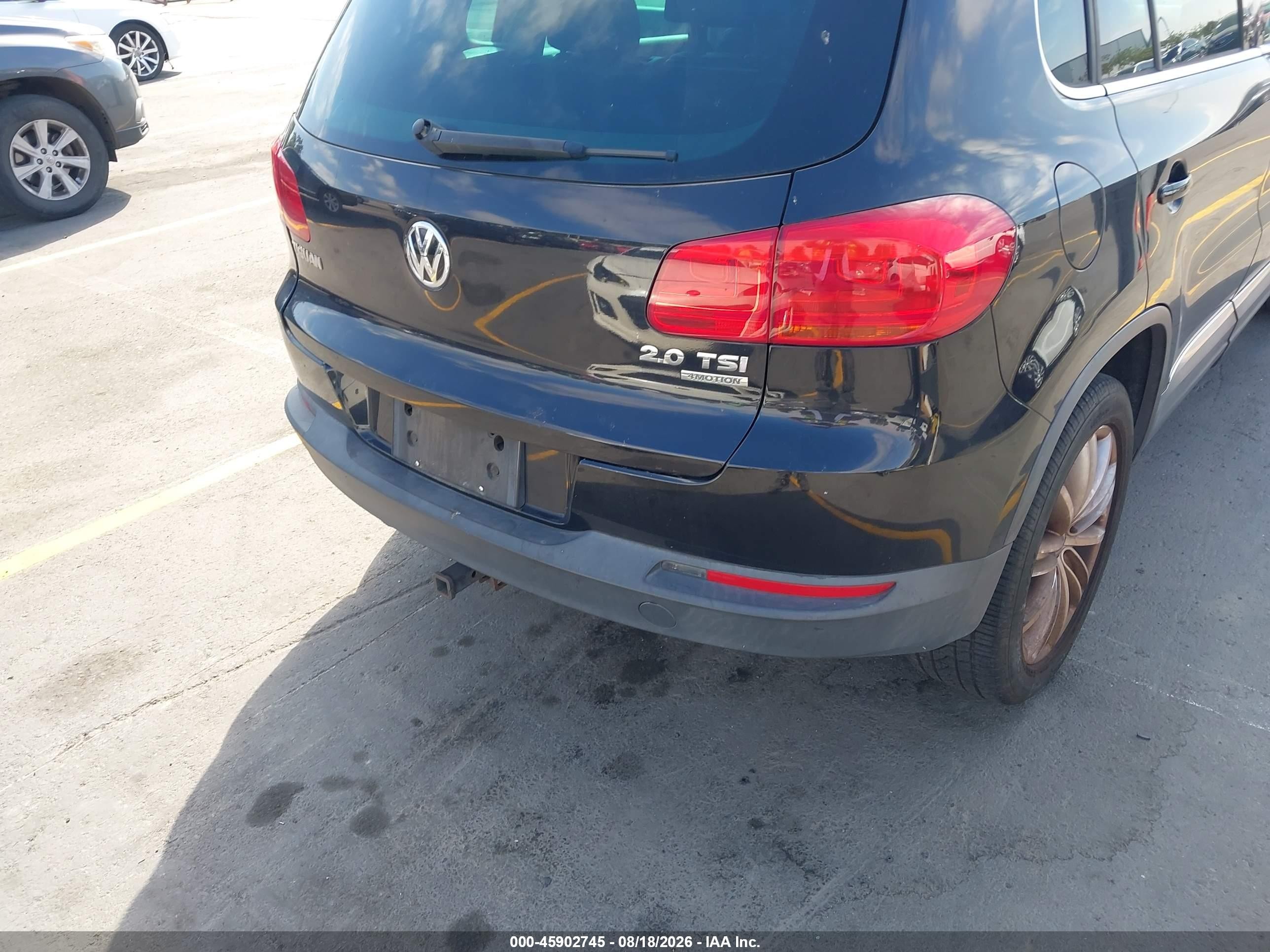 2012 Volkswagen Tiguan Se Black vin: WVGBV7AX4CW559546