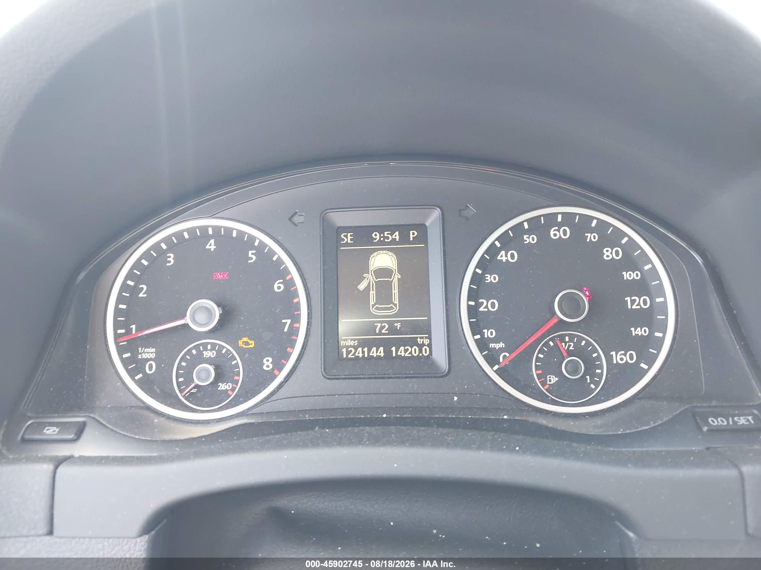 2012 Volkswagen Tiguan Se Black vin: WVGBV7AX4CW559546