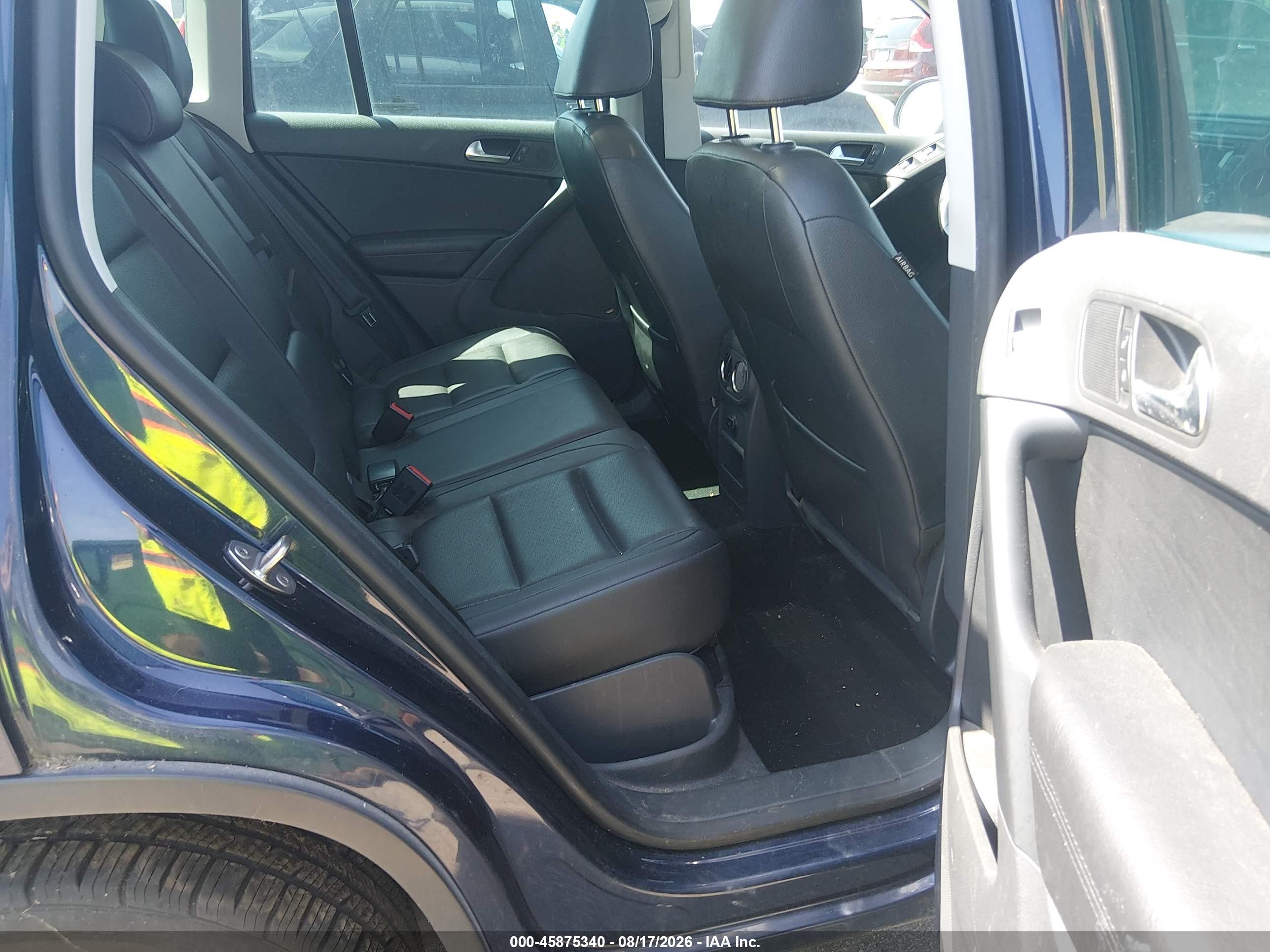 2012 Volkswagen Tiguan Se Blue vin: WVGBV7AX4CW594247