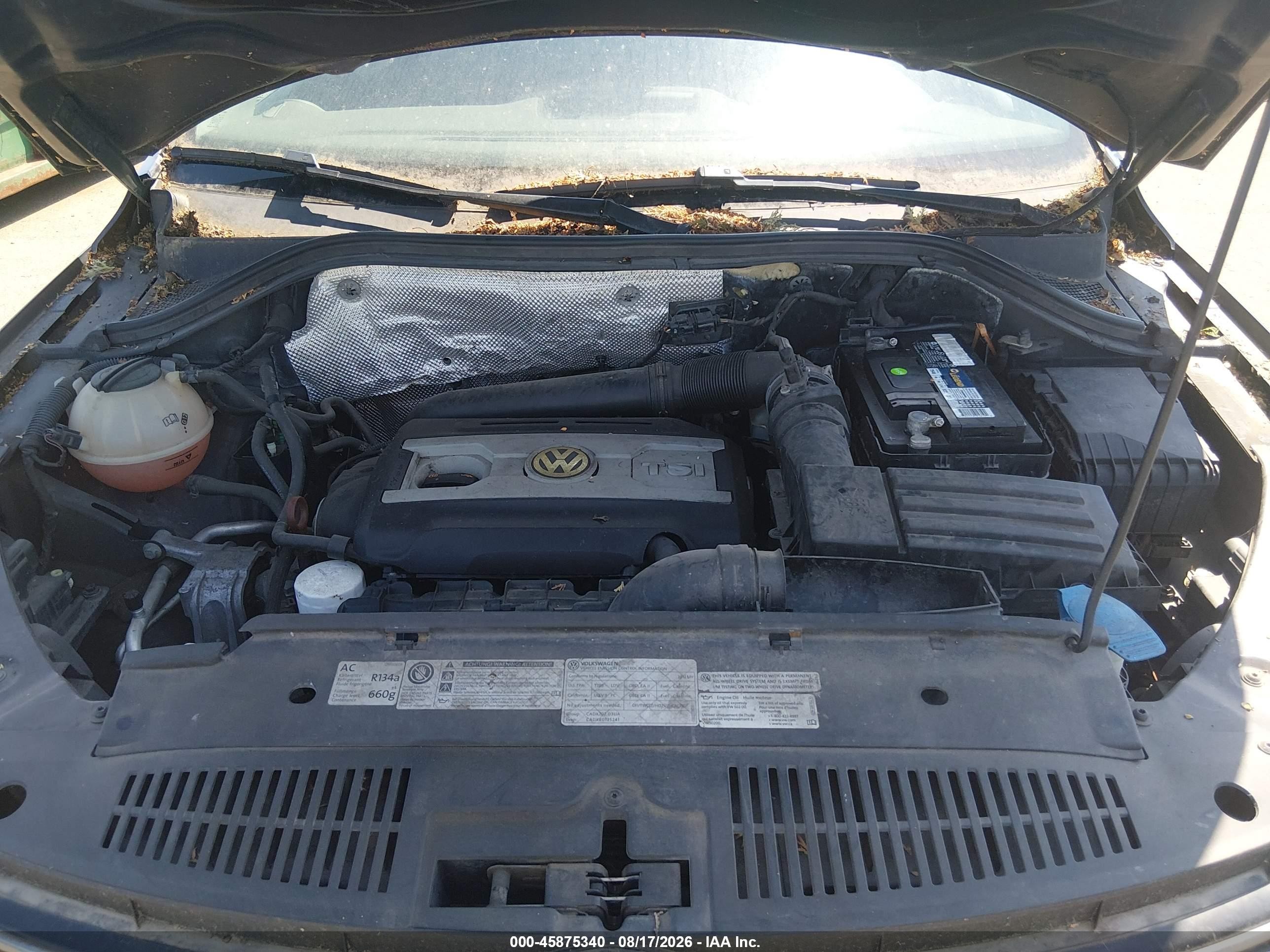 2012 Volkswagen Tiguan Se Blue vin: WVGBV7AX4CW594247