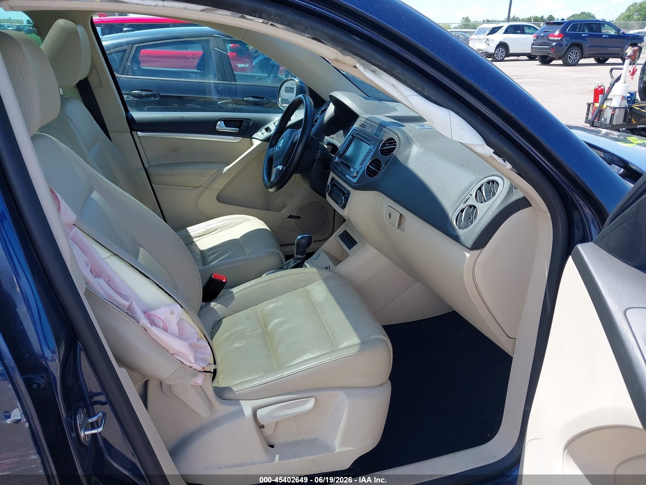 2012 Volkswagen Tiguan Sel Blue vin: WVGBV7AX4CW609443