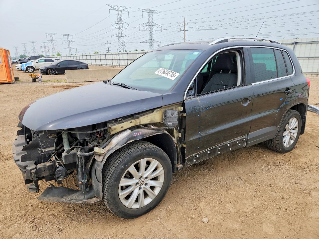 2010 Volkswagen Tiguan Se Black vin: WVGBV7AX5AW508523