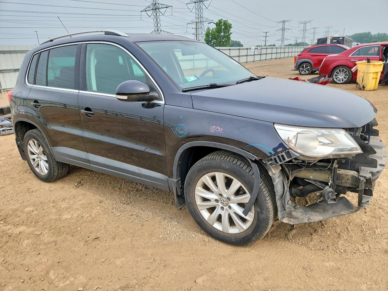 2010 Volkswagen Tiguan Se Black vin: WVGBV7AX5AW508523