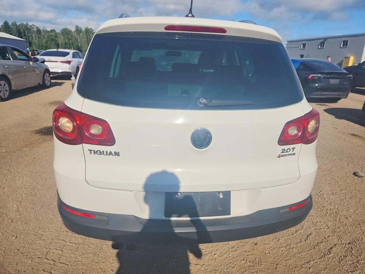 2010 Volkswagen Tiguan Se White vin: WVGBV7AX5AW509719
