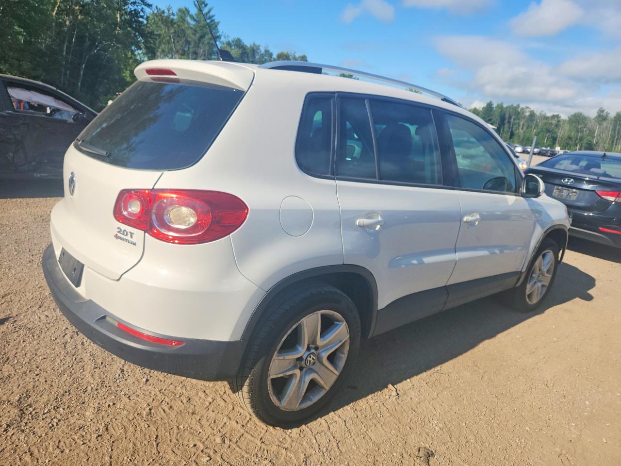 2010 Volkswagen Tiguan Se White vin: WVGBV7AX5AW509719
