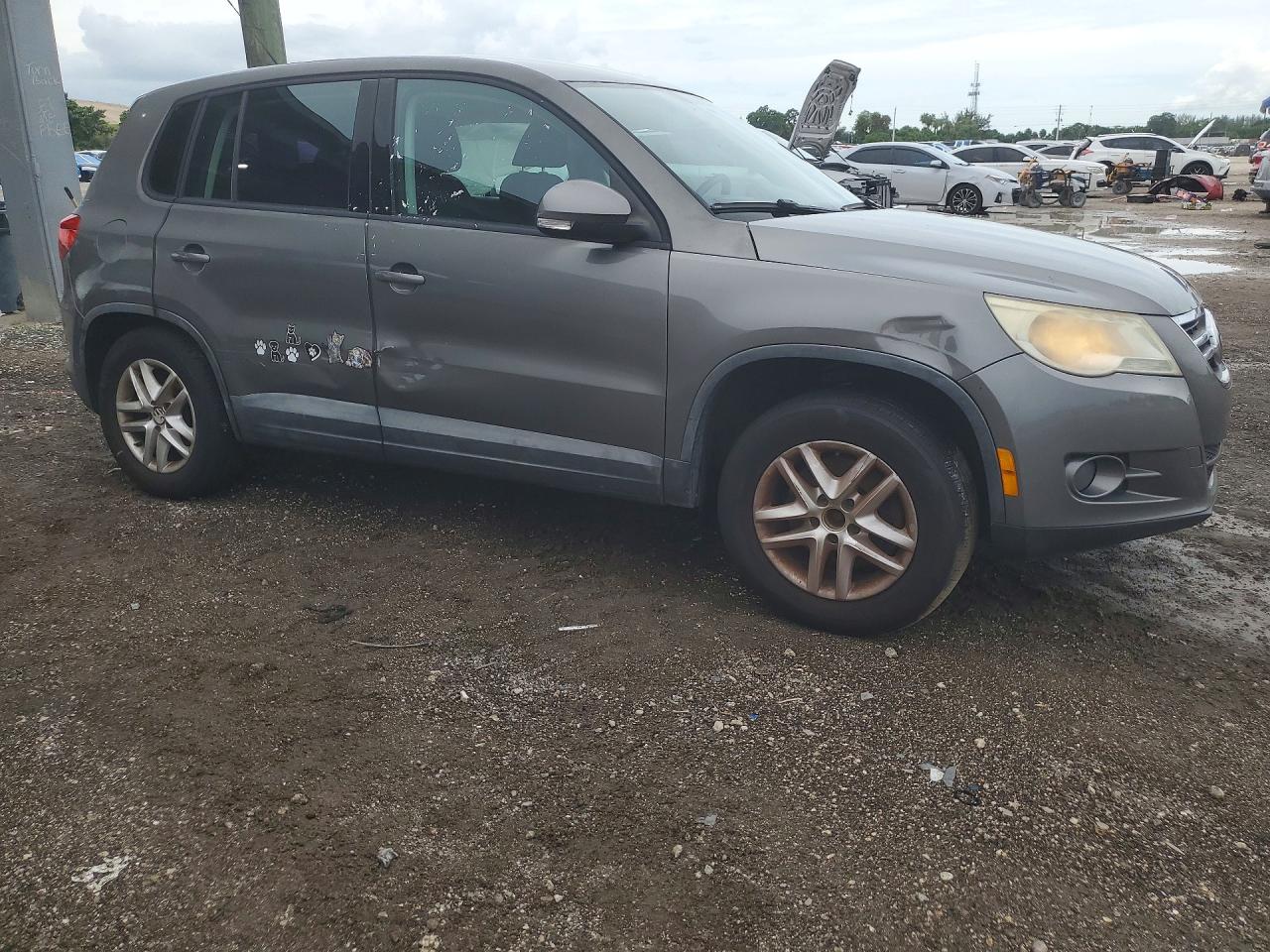 2011 Volkswagen Tiguan S Charcoal vin: WVGBV7AX5BW567122