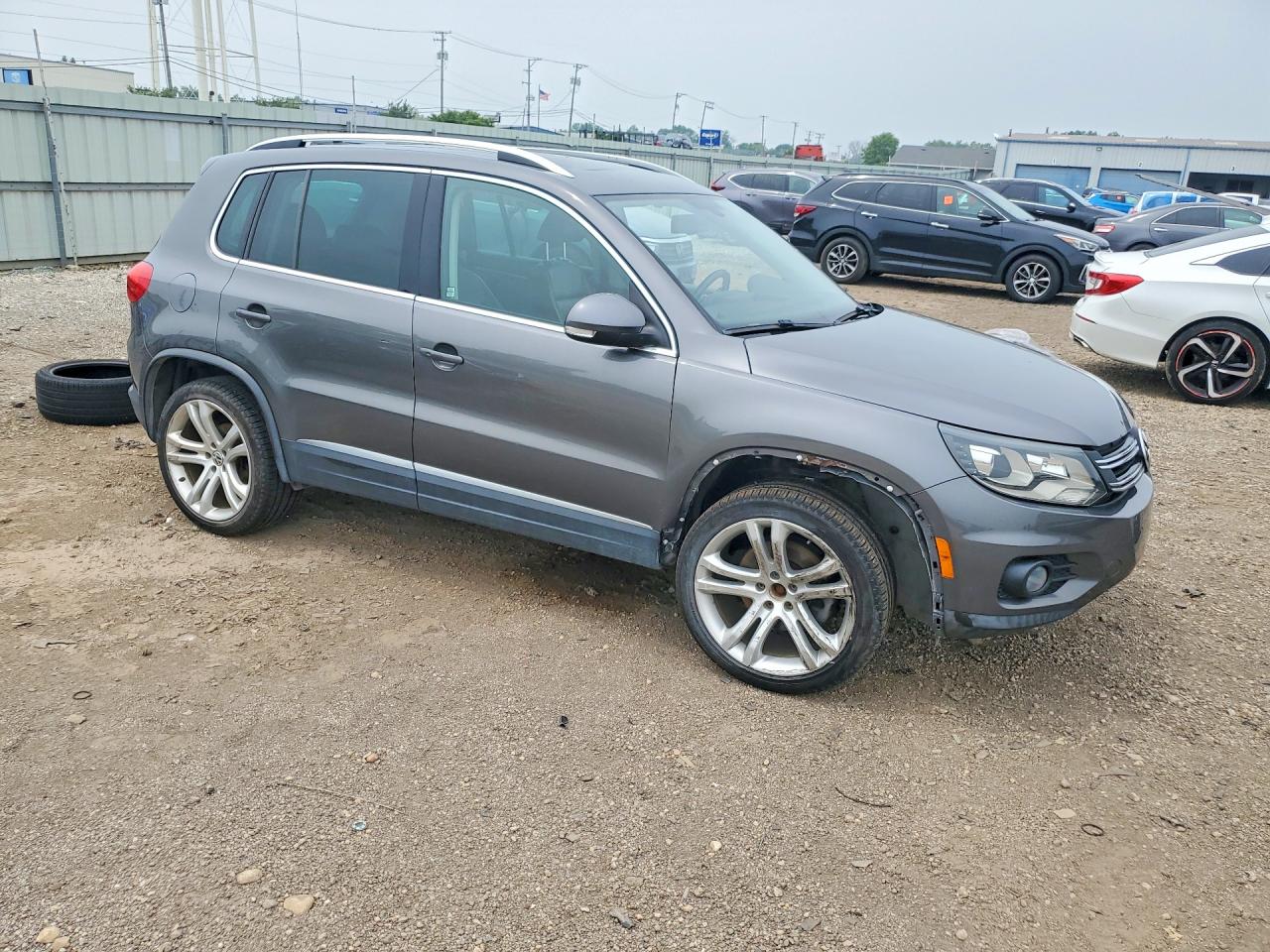 2012 Volkswagen Tiguan S Charcoal vin: WVGBV7AX5CW000443