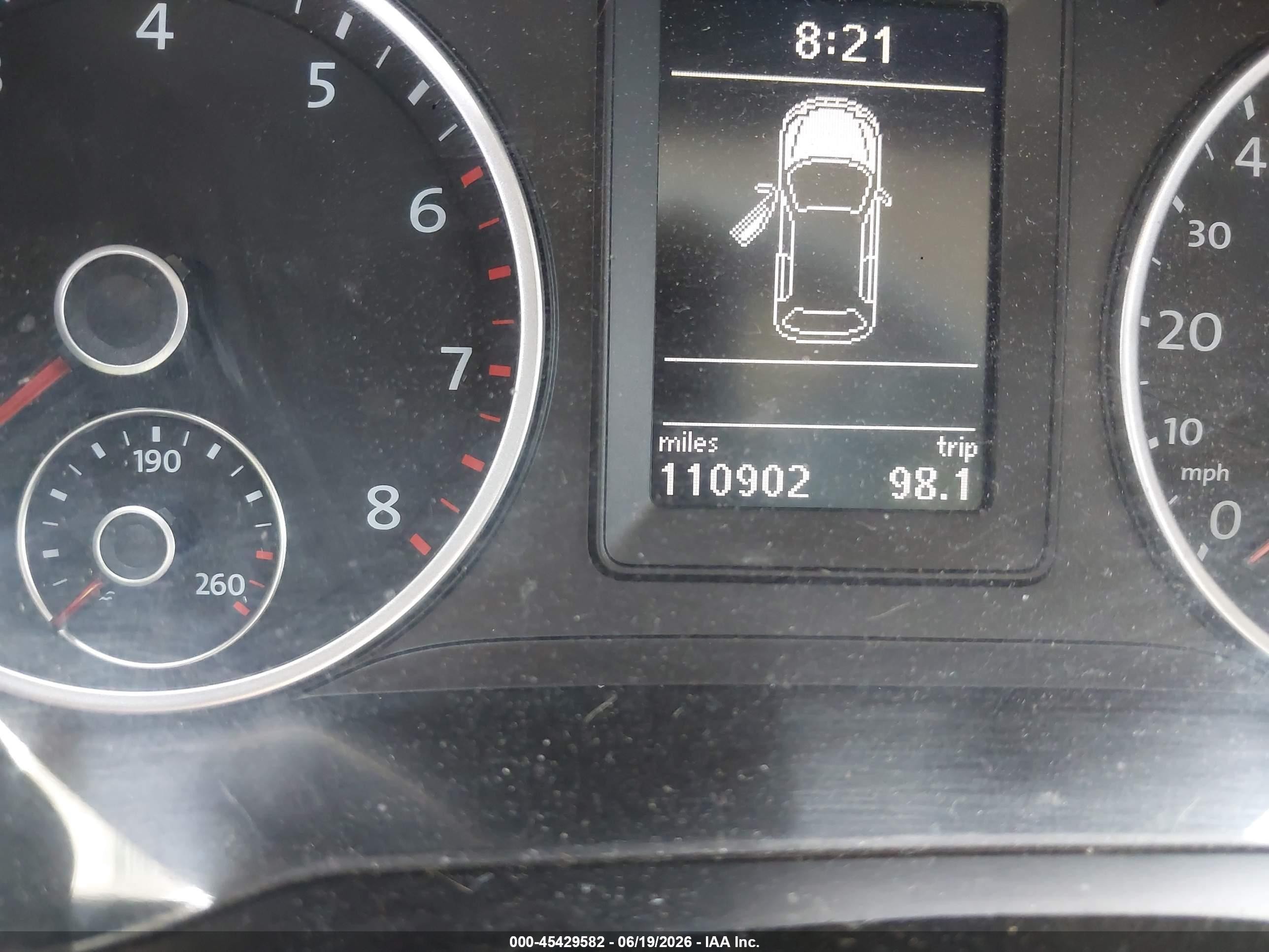 2012 Volkswagen Tiguan Se Black vin: WVGBV7AX5CW539595