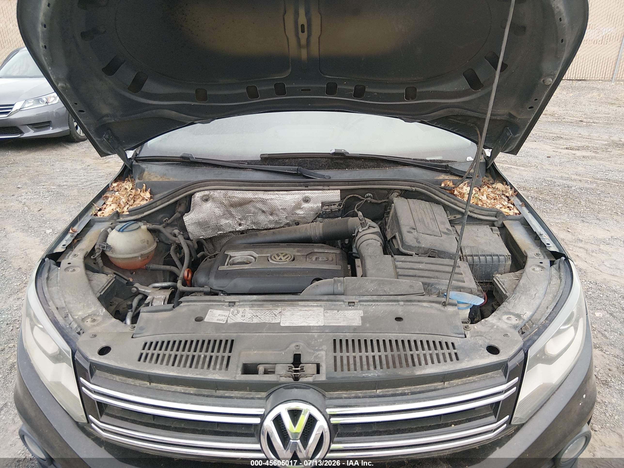 2012 Volkswagen Tiguan Sel Черный vin: WVGBV7AX5CW609712