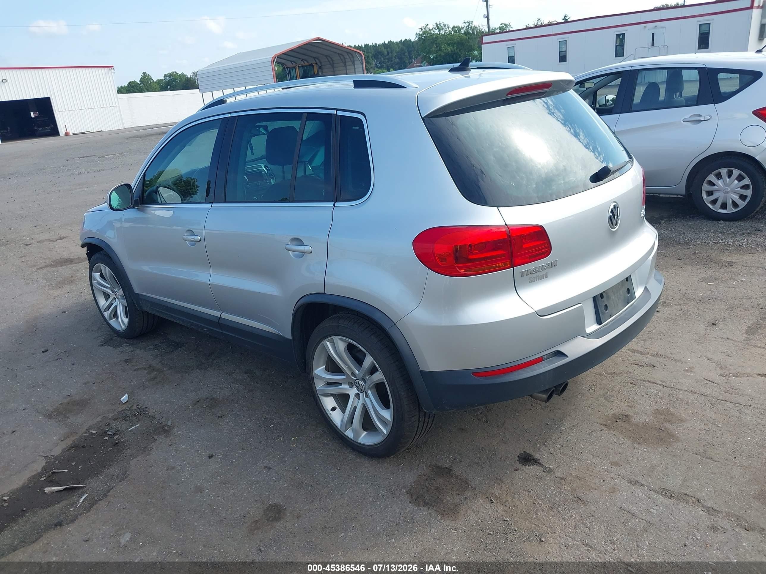 2013 Volkswagen Tiguan Sel Silver vin: WVGBV7AX5DW524581