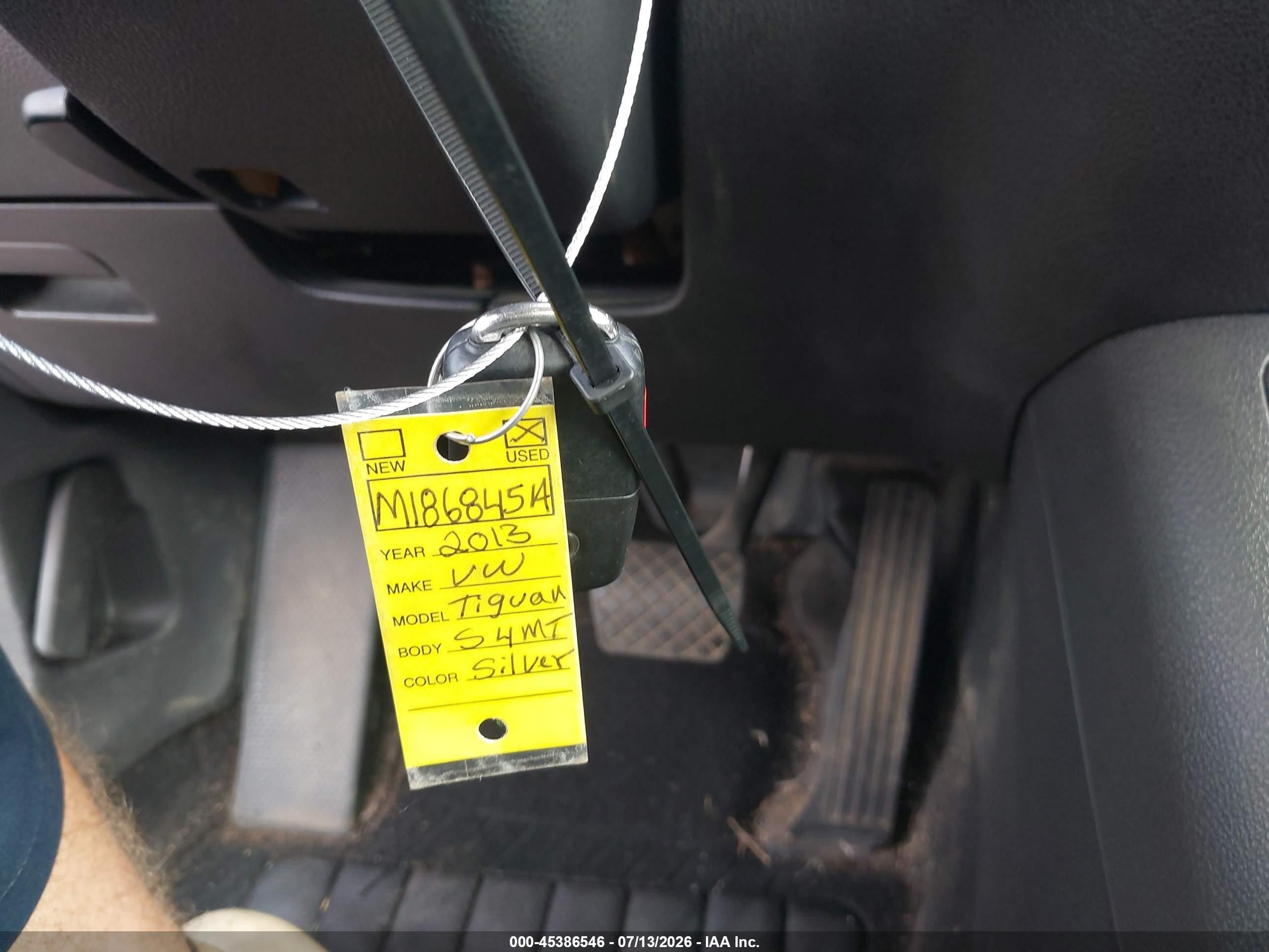 2013 Volkswagen Tiguan Sel Silver vin: WVGBV7AX5DW524581