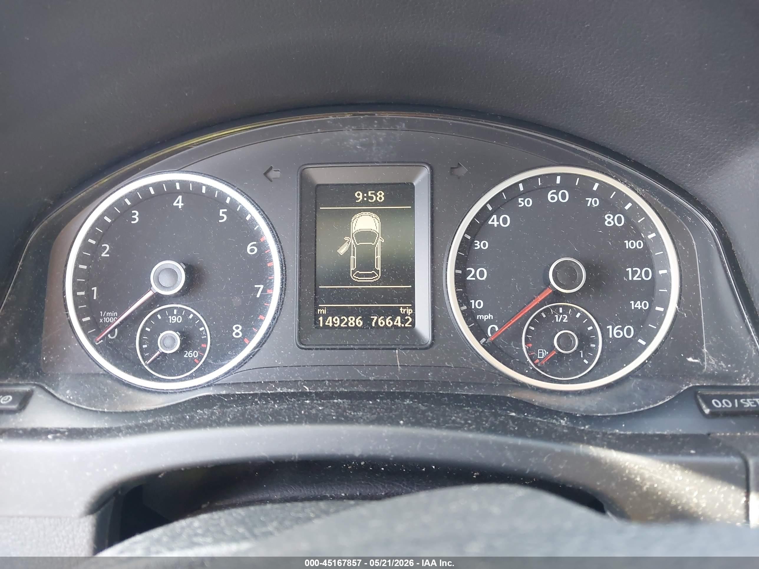 2013 Volkswagen Tiguan S Black vin: WVGBV7AX5DW538223