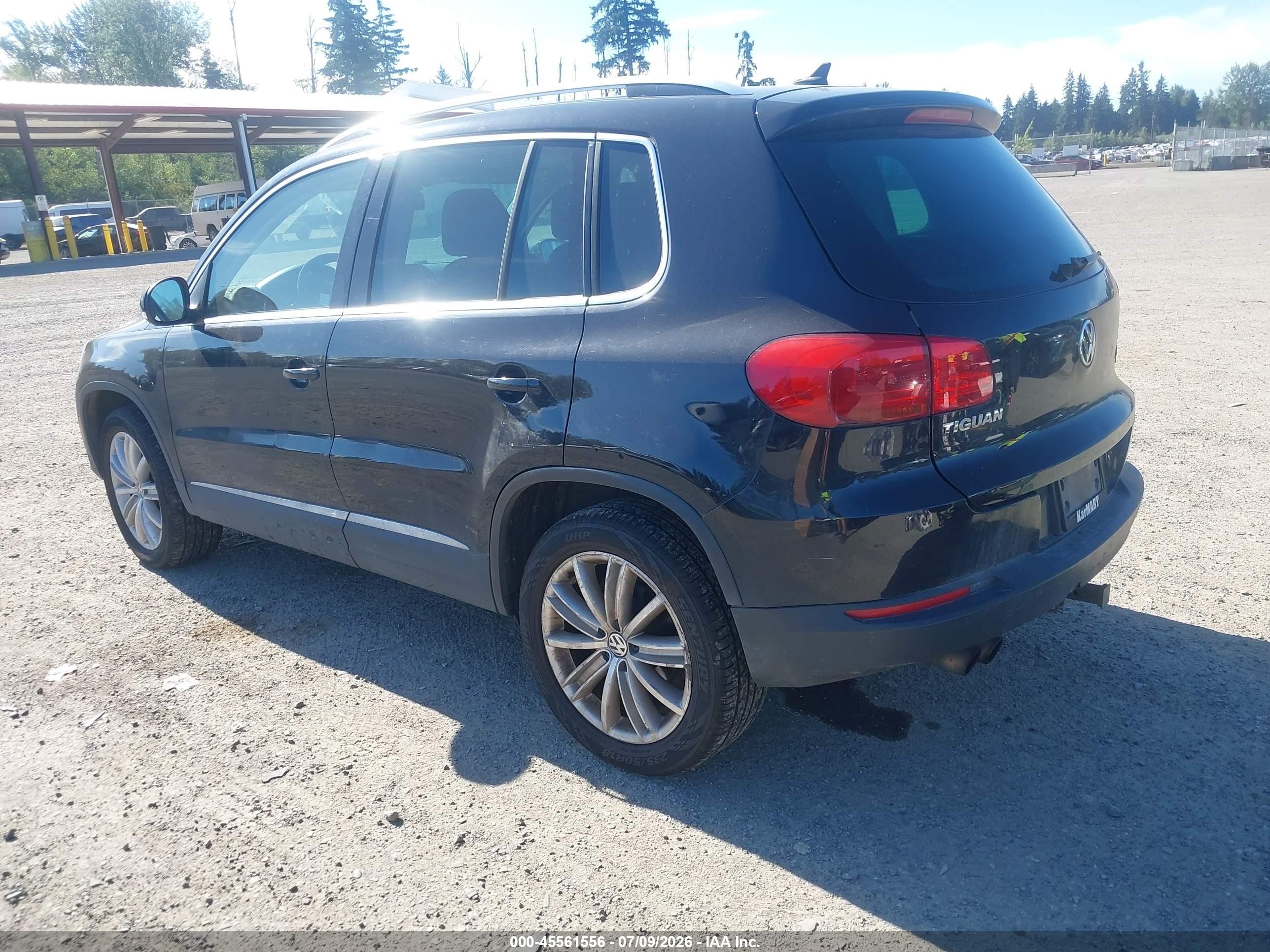 2013 Volkswagen Tiguan Se Черный vin: WVGBV7AX5DW540523