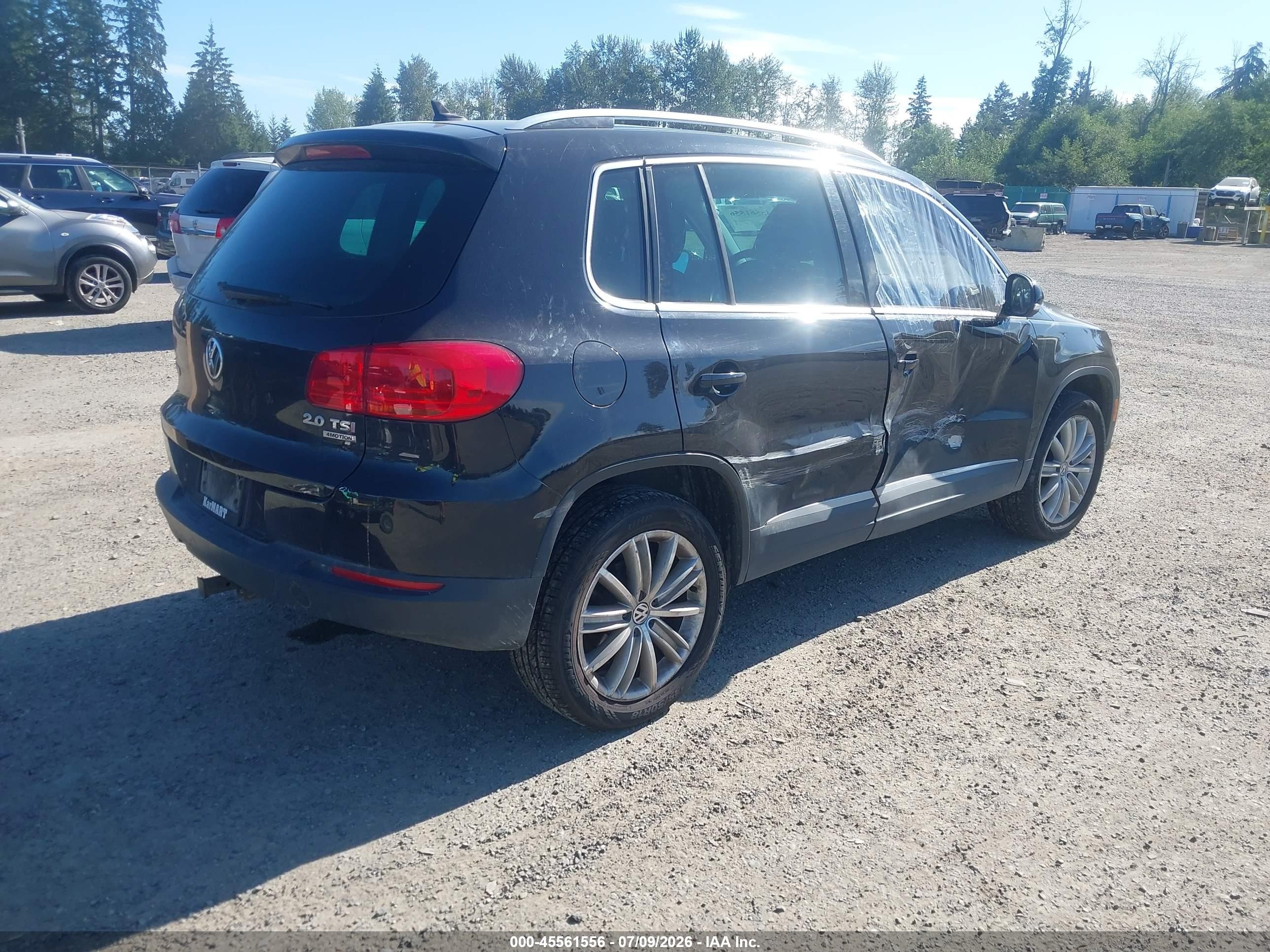 2013 Volkswagen Tiguan Se Черный vin: WVGBV7AX5DW540523