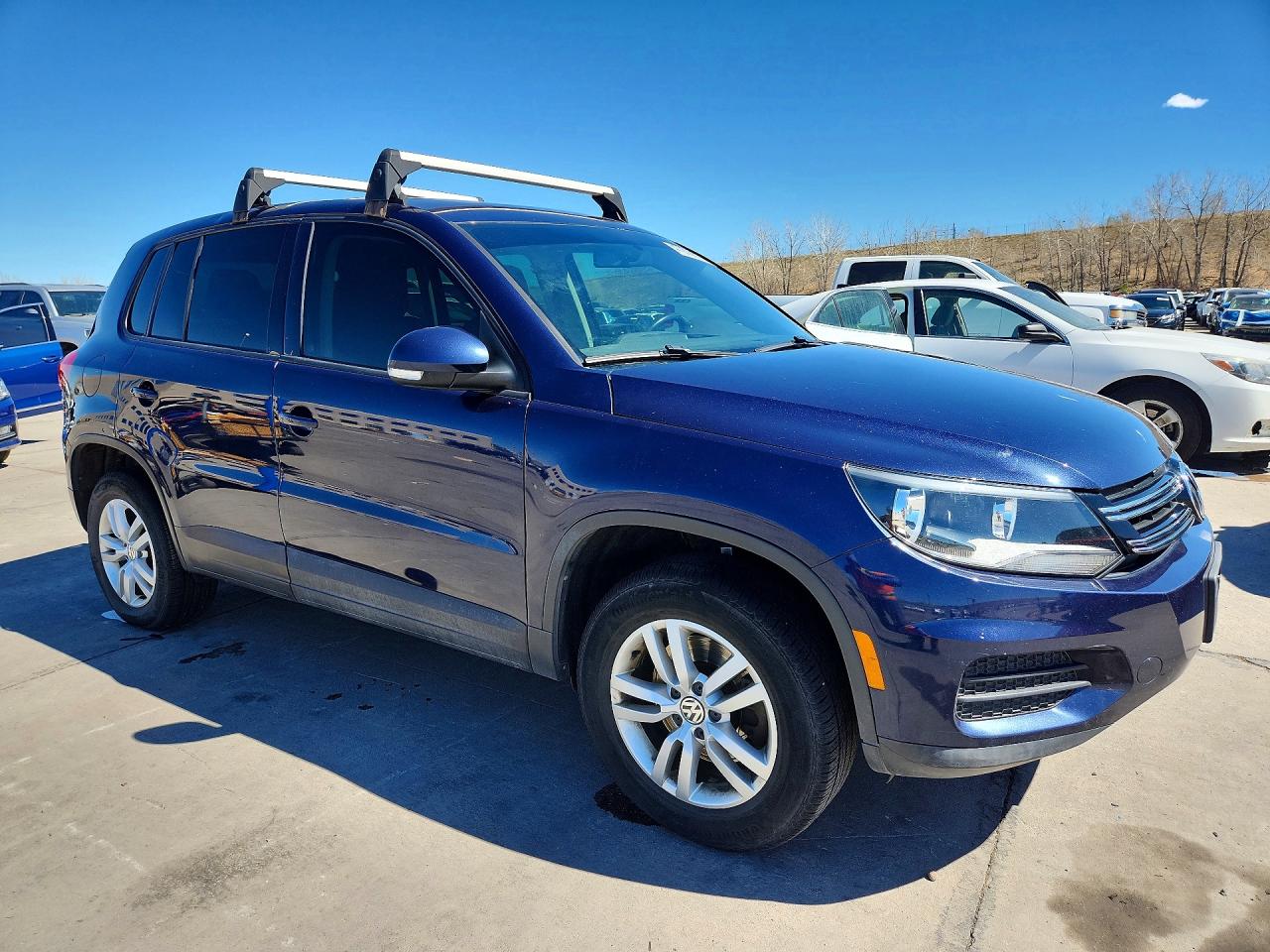 2013 Volkswagen Tiguan S Blue vin: WVGBV7AX5DW545480