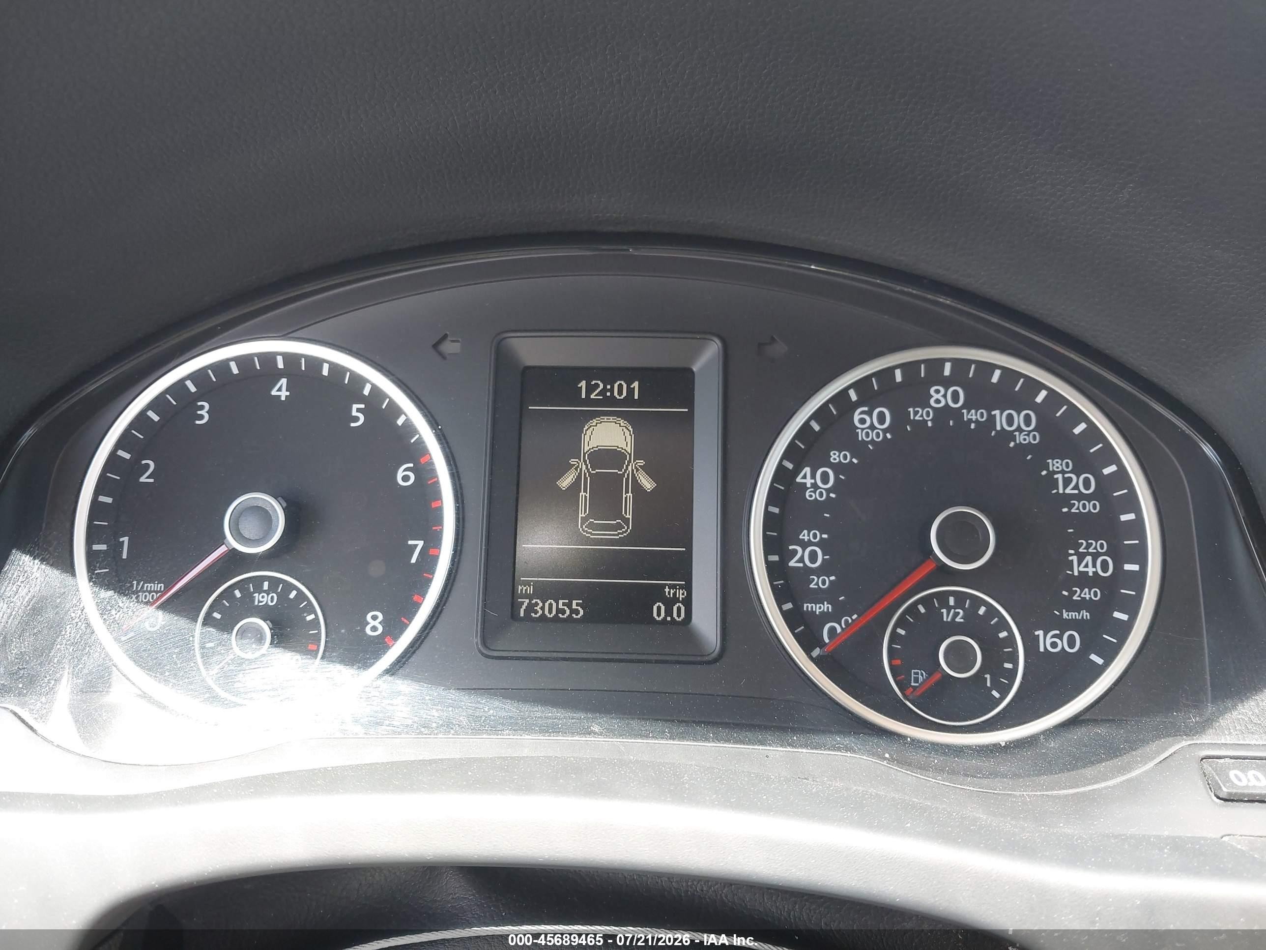 2015 Volkswagen Tiguan S White vin: WVGBV7AX5FW517990