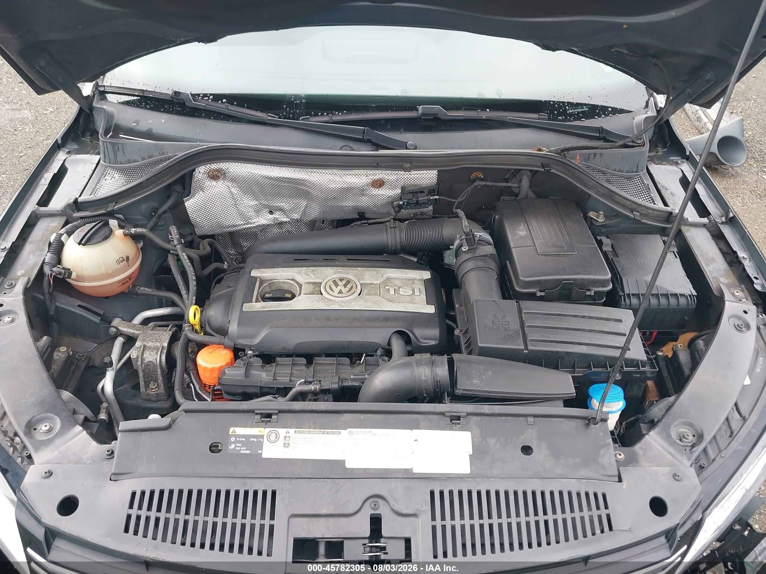 2015 Volkswagen Tiguan Se Черный vin: WVGBV7AX5FW521568