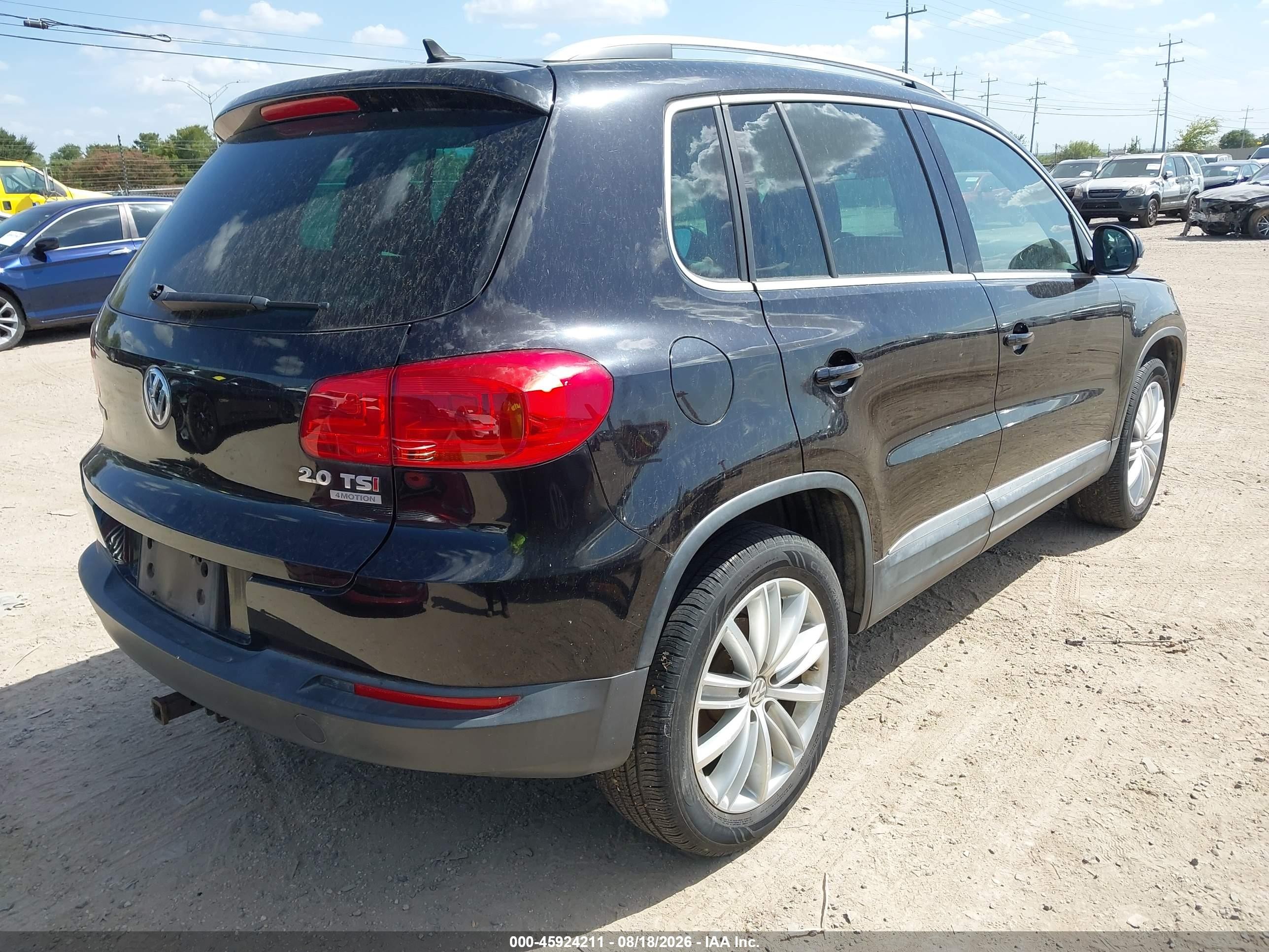 2015 Volkswagen Tiguan Sel Black vin: WVGBV7AX5FW596397