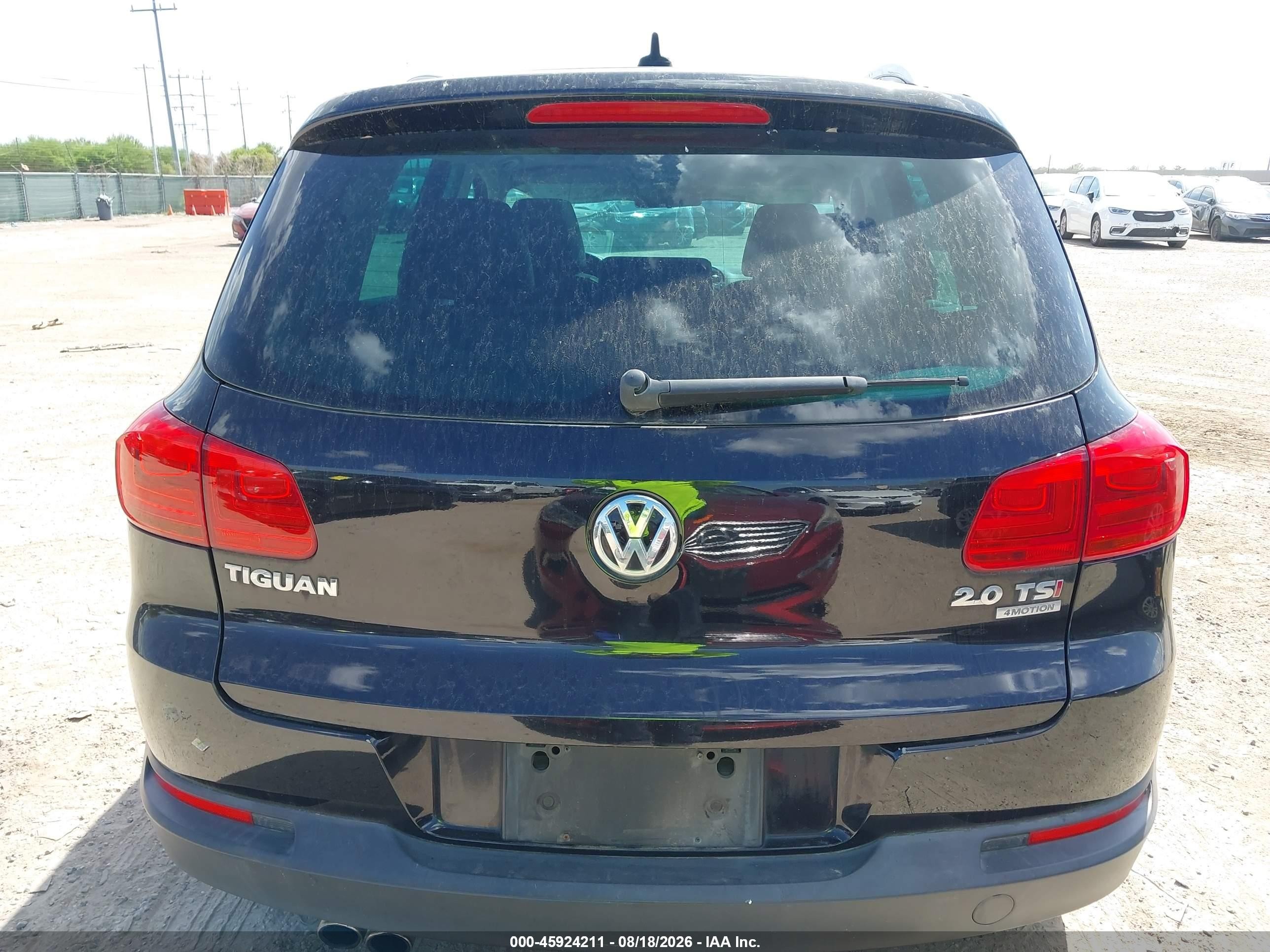 2015 Volkswagen Tiguan Sel Black vin: WVGBV7AX5FW596397