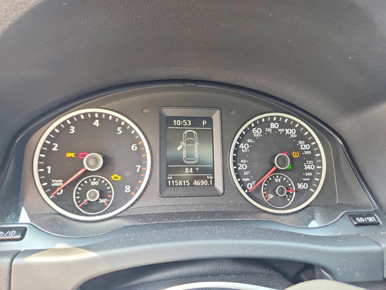 2015 Volkswagen Tiguan S Black vin: WVGBV7AX5FW609889