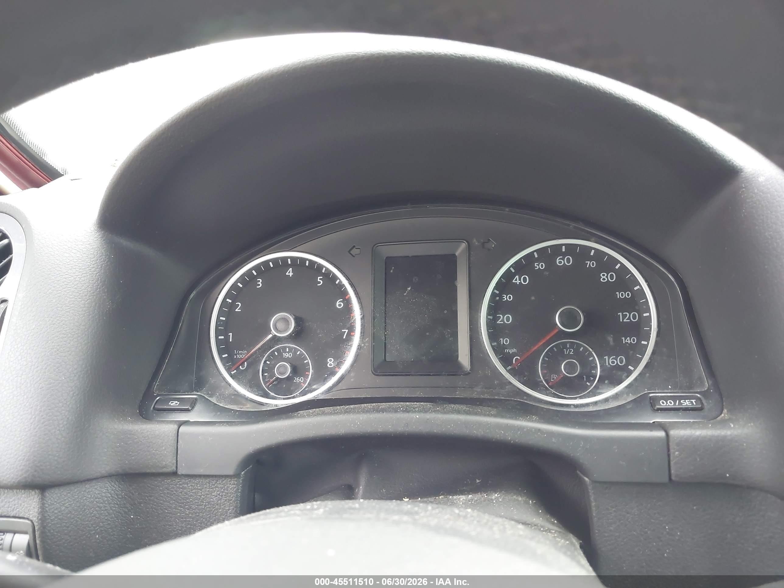 2012 Volkswagen Tiguan Sel Red vin: WVGBV7AX6CW096468